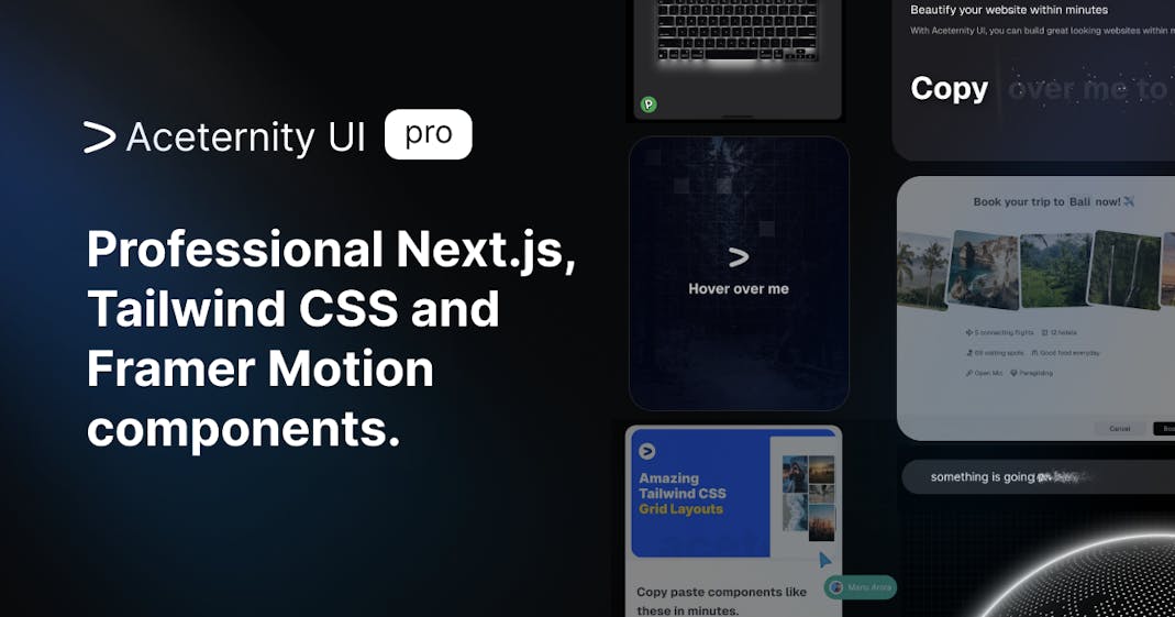 Aceternity UI Pro screenshot