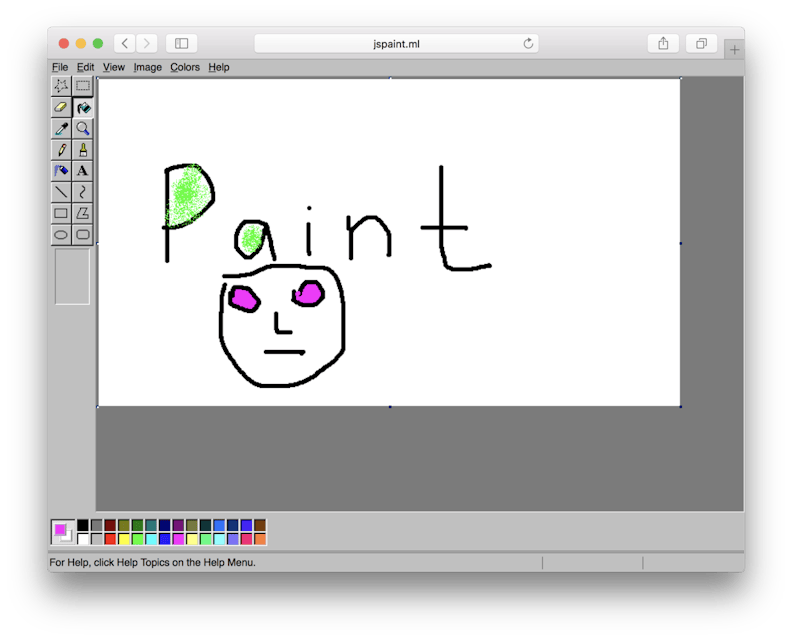 MS Paint Classic (JS Paint) screenshot