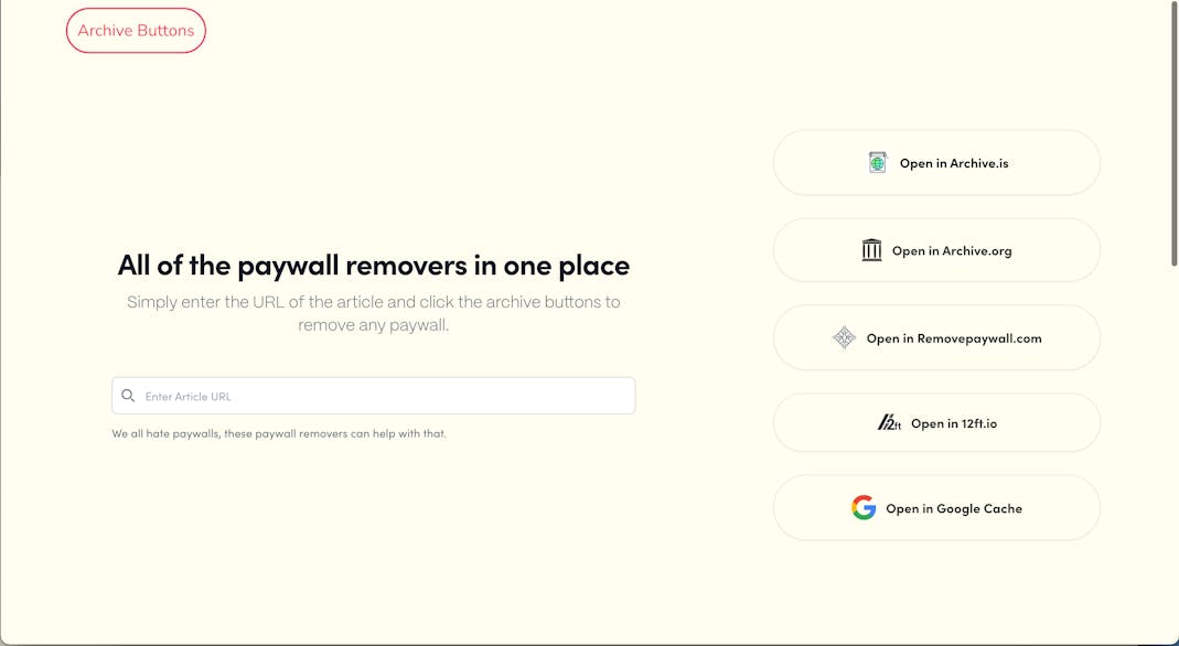 Paywall Removers screenshot