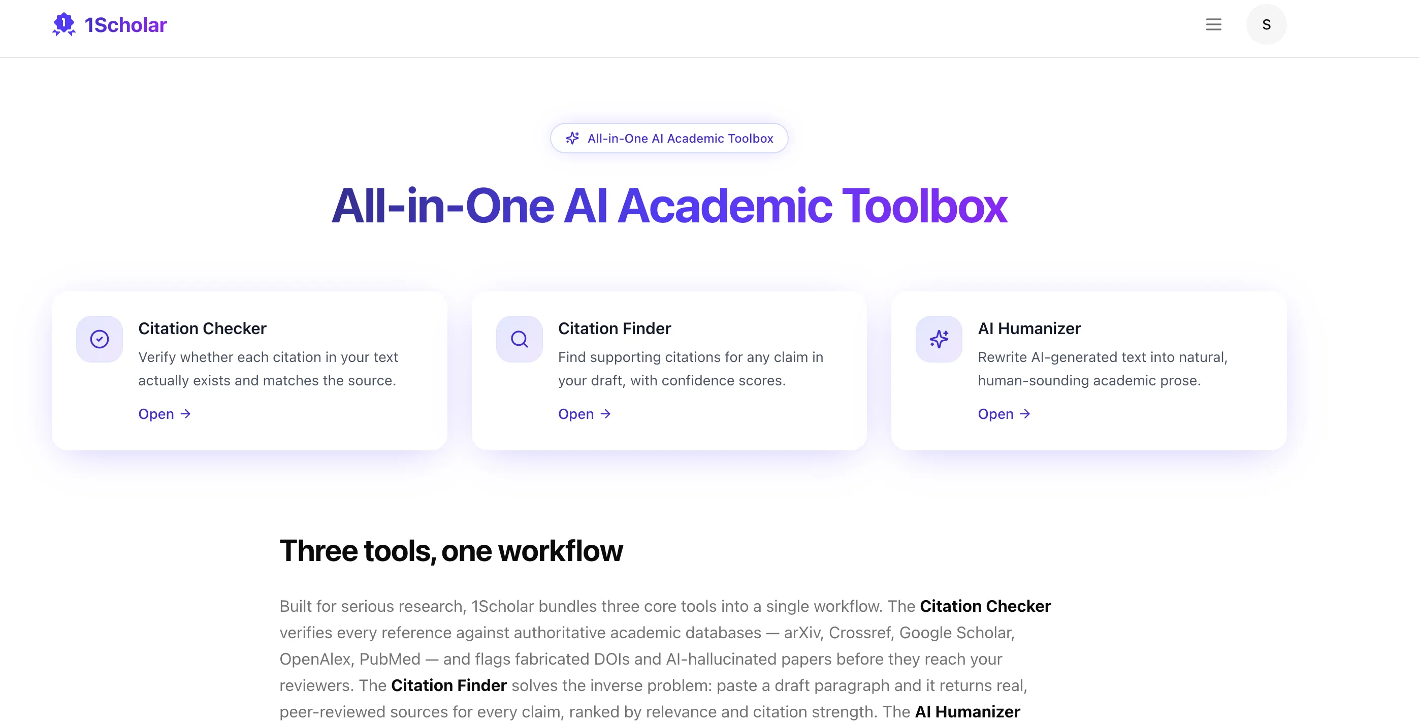 1Scholar Citation Checker screenshot