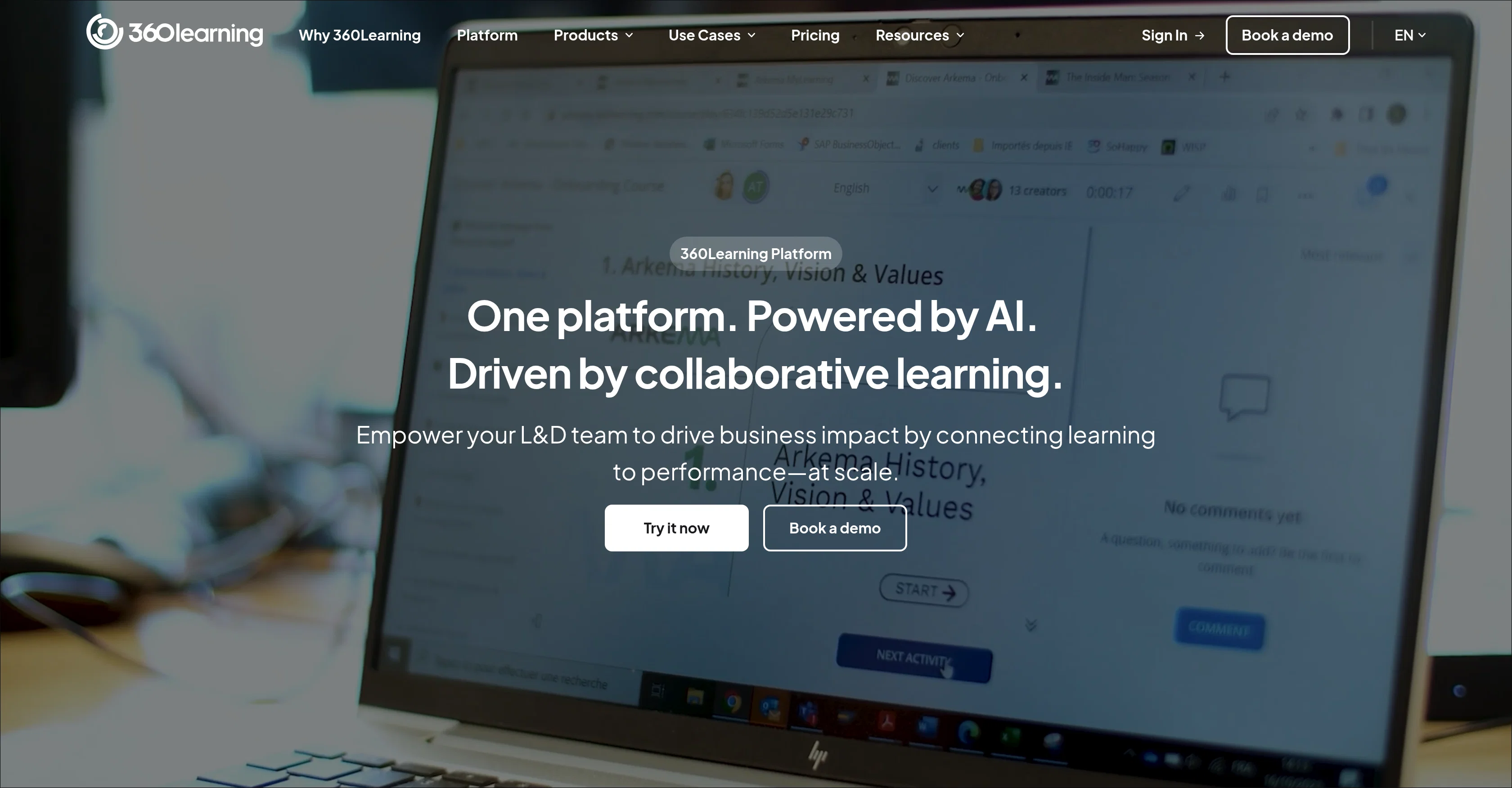 360Learning screenshot
