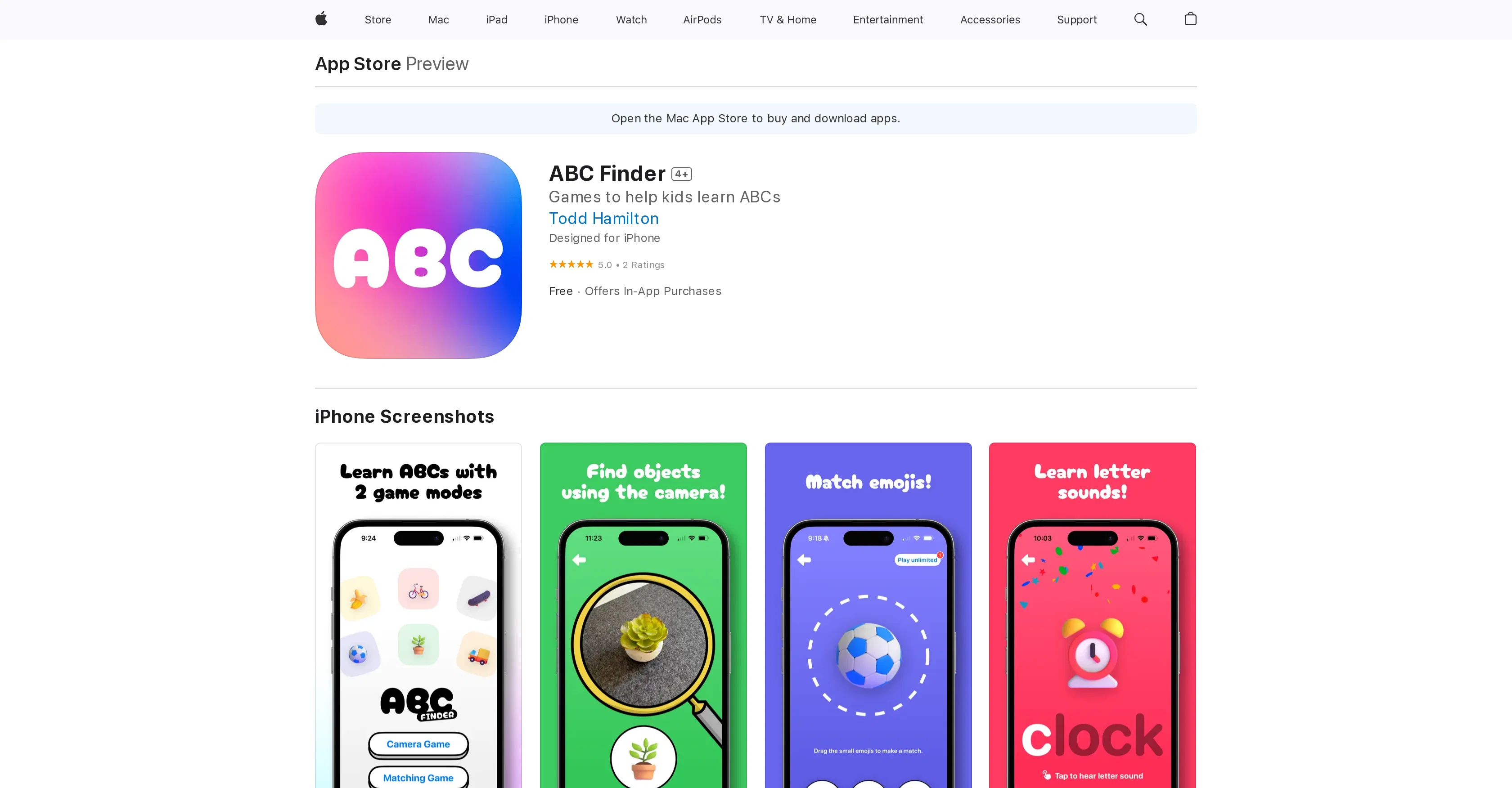 ABC Finder screenshot