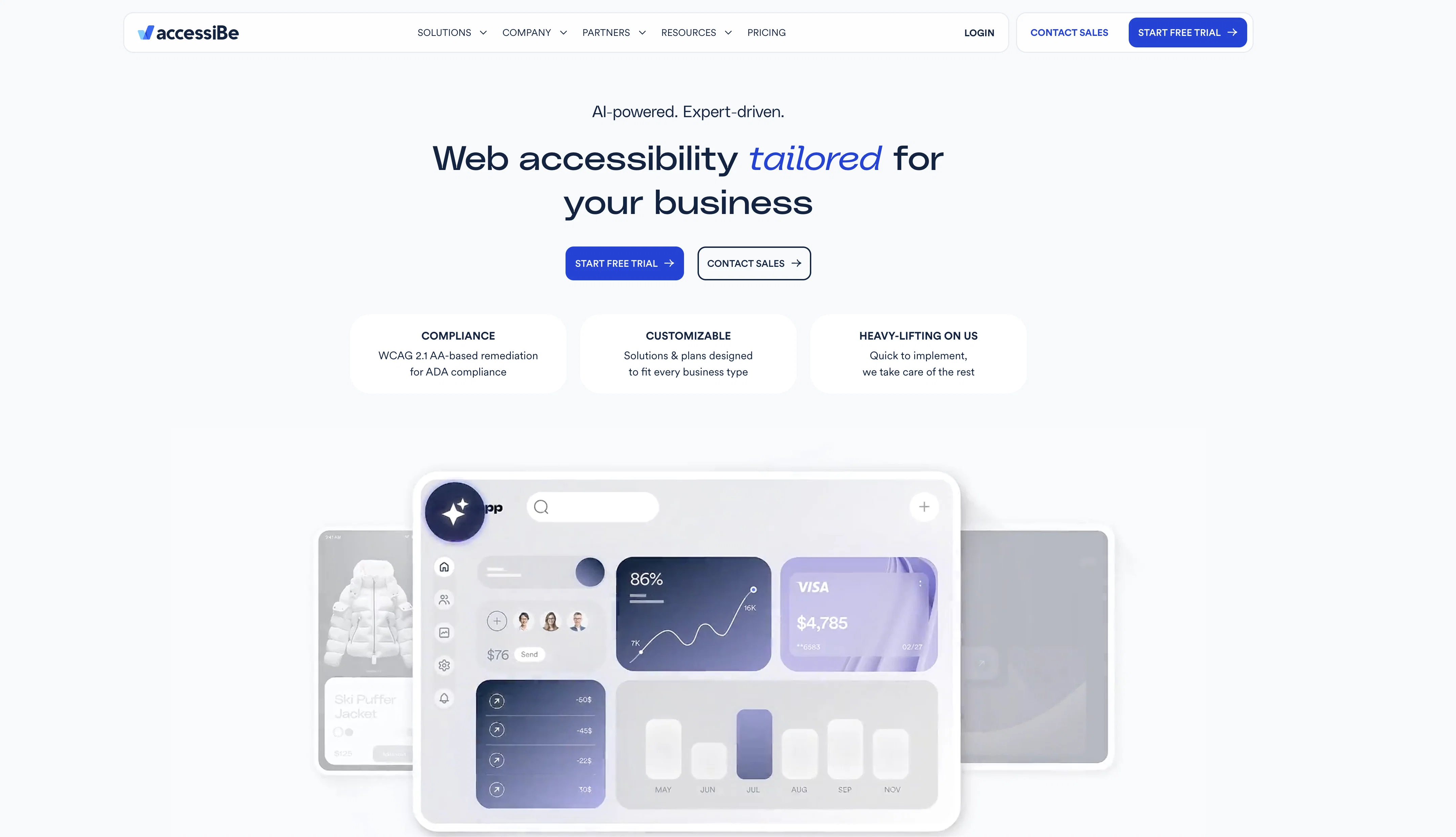 accessiBe screenshot