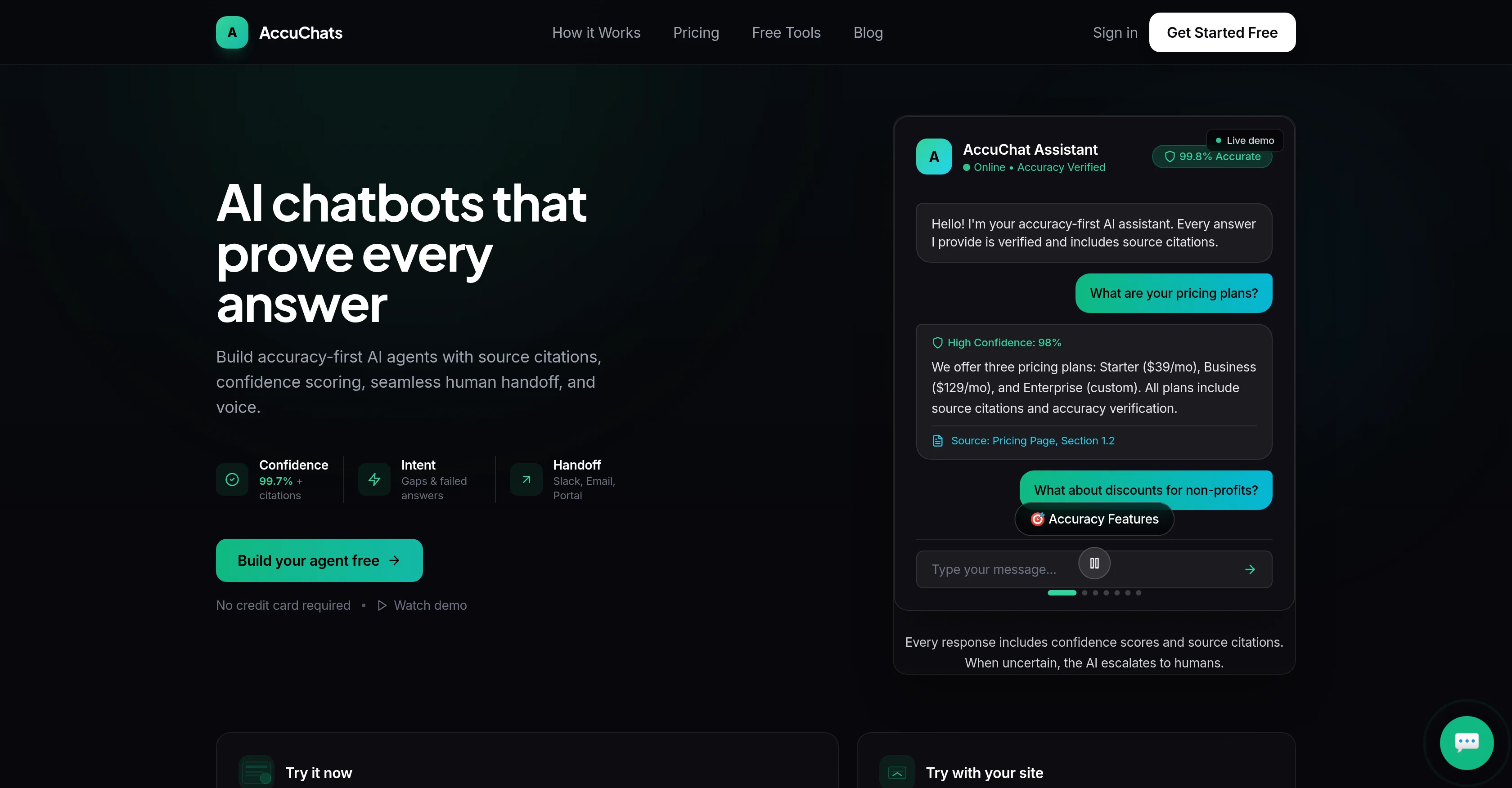 AccuChats screenshot