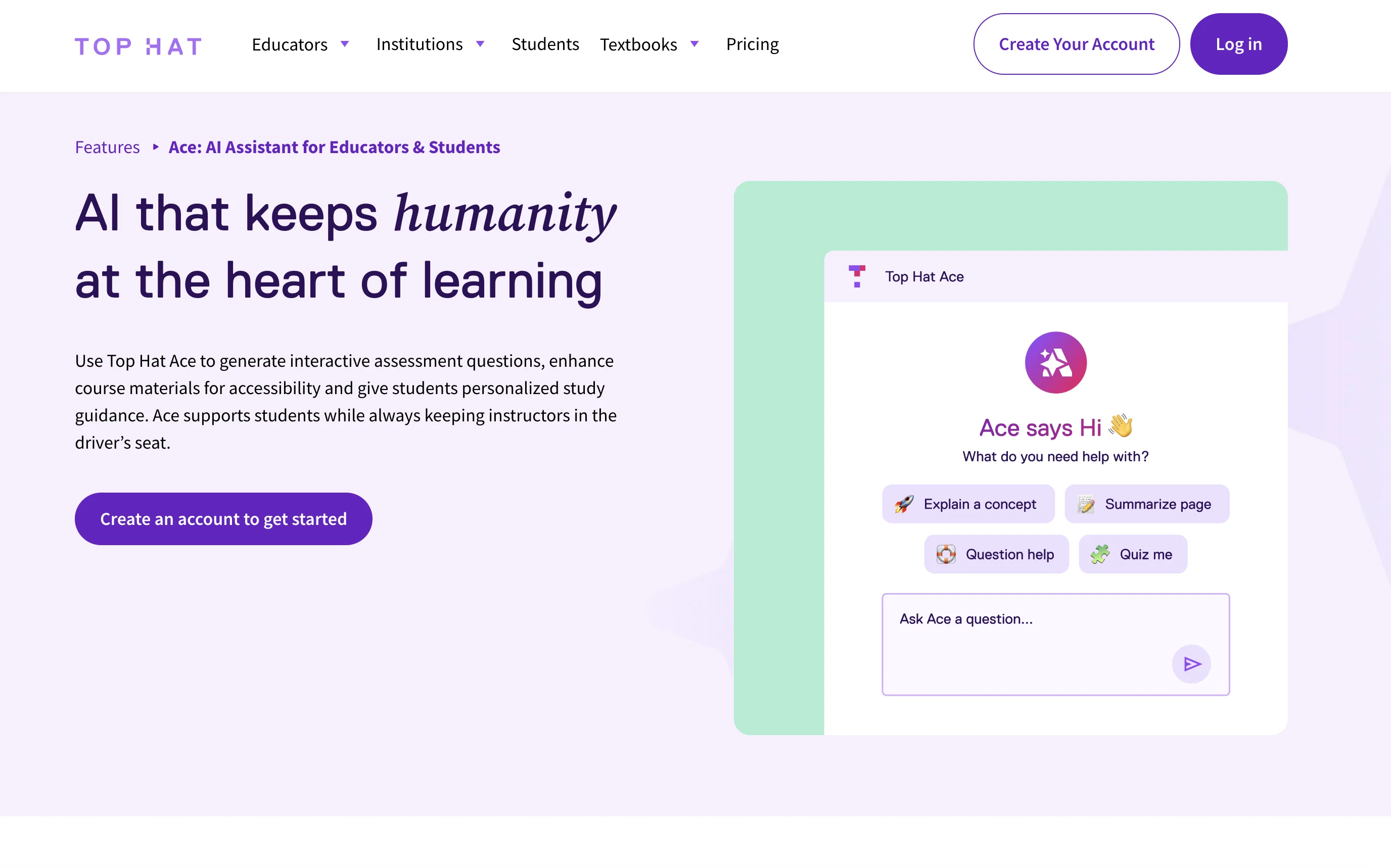 Ace AI by TopHat screenshot