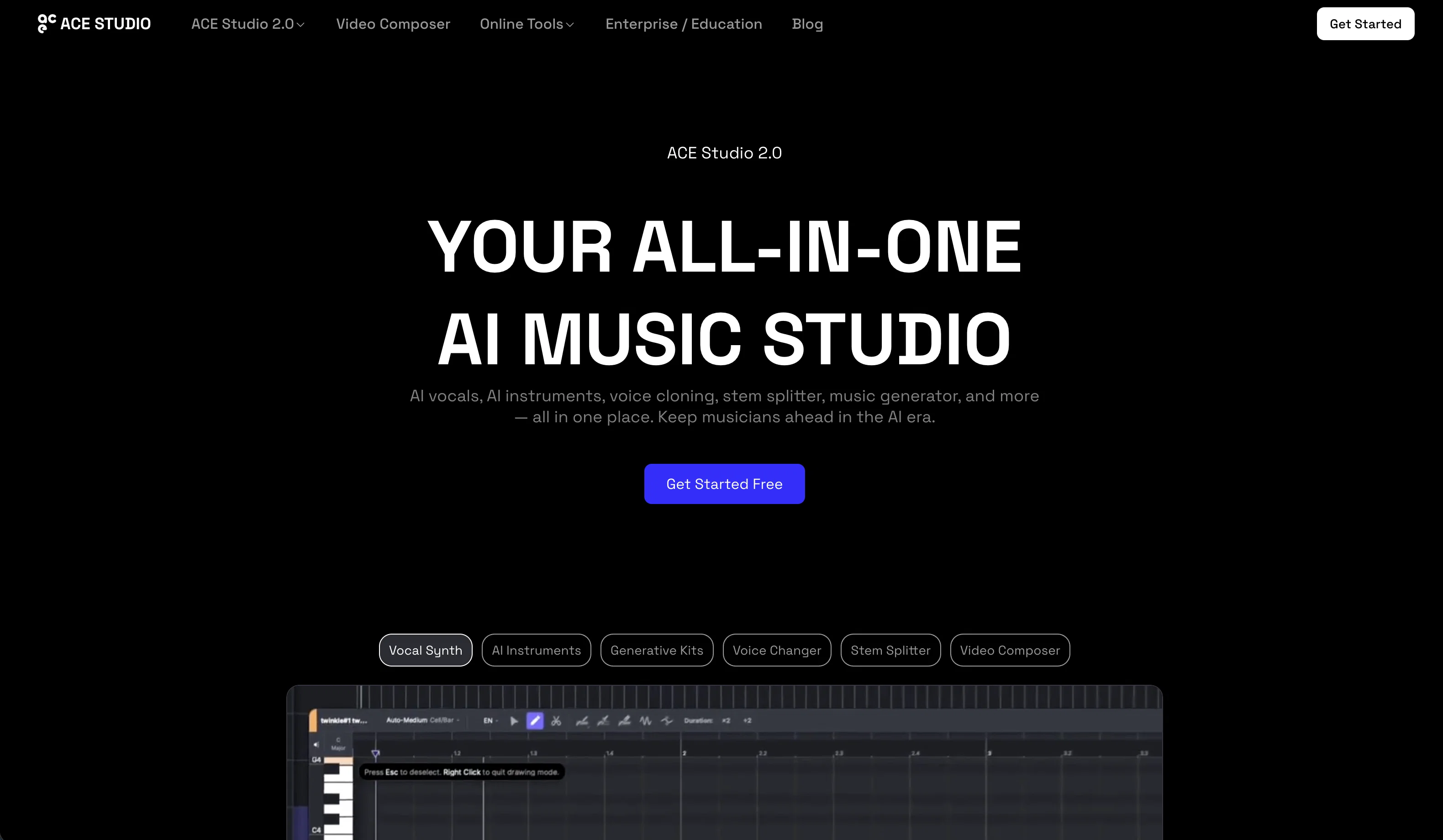 ACEStudio screenshot
