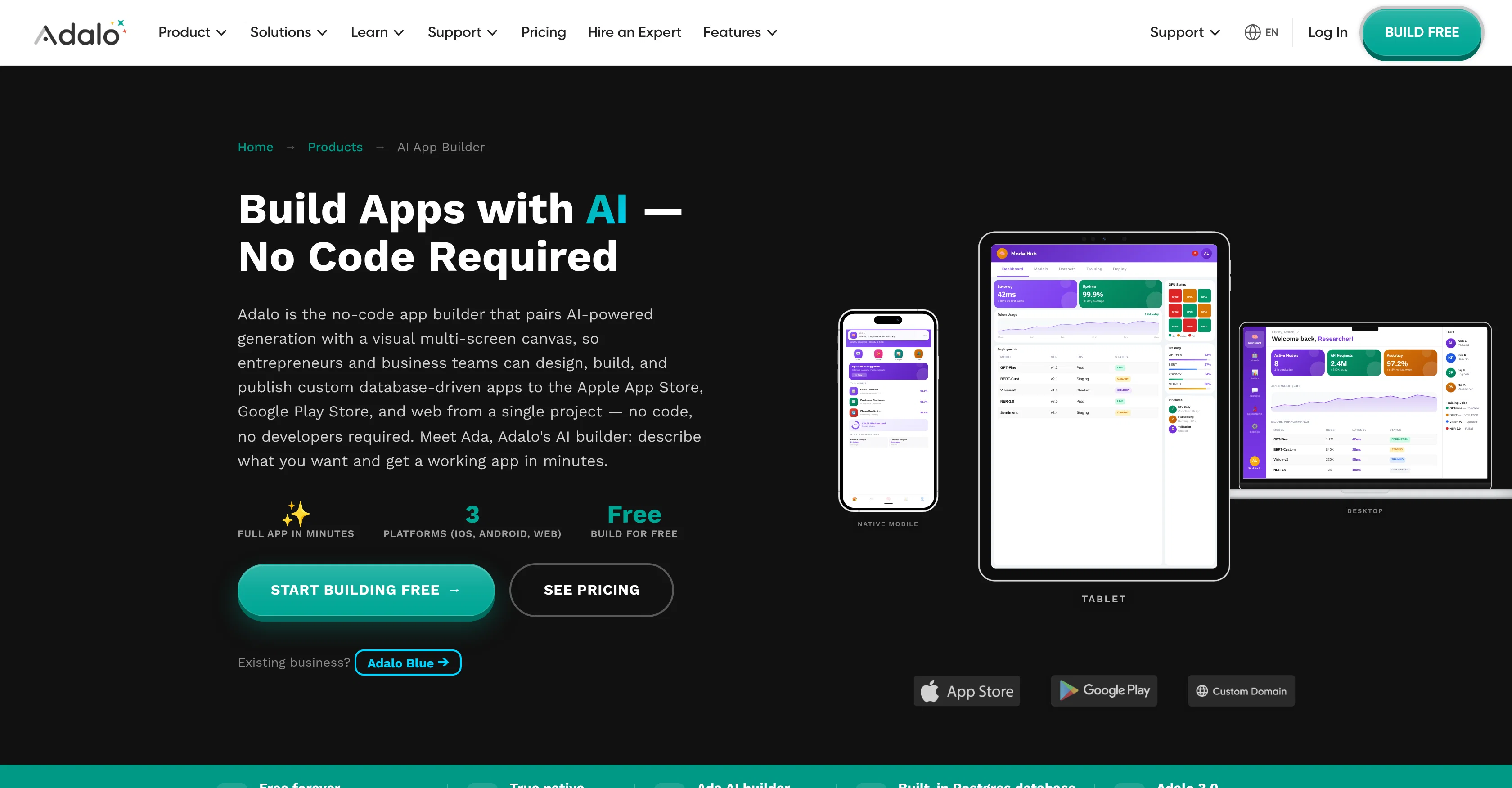 Adalo screenshot