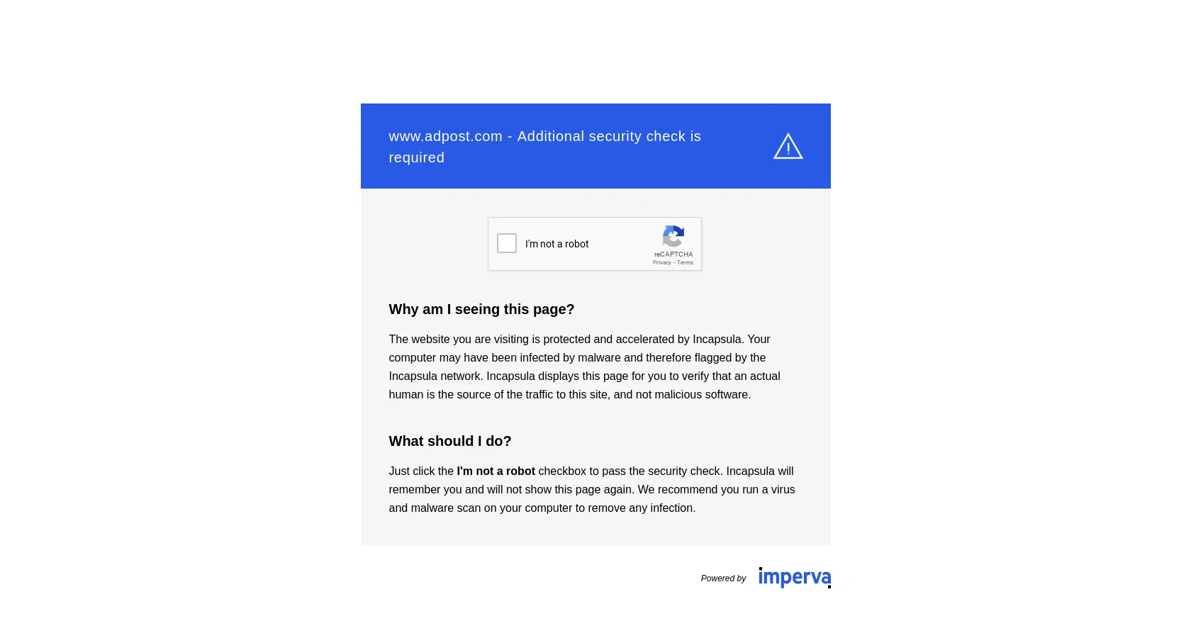 Adpost AI Chatbot screenshot
