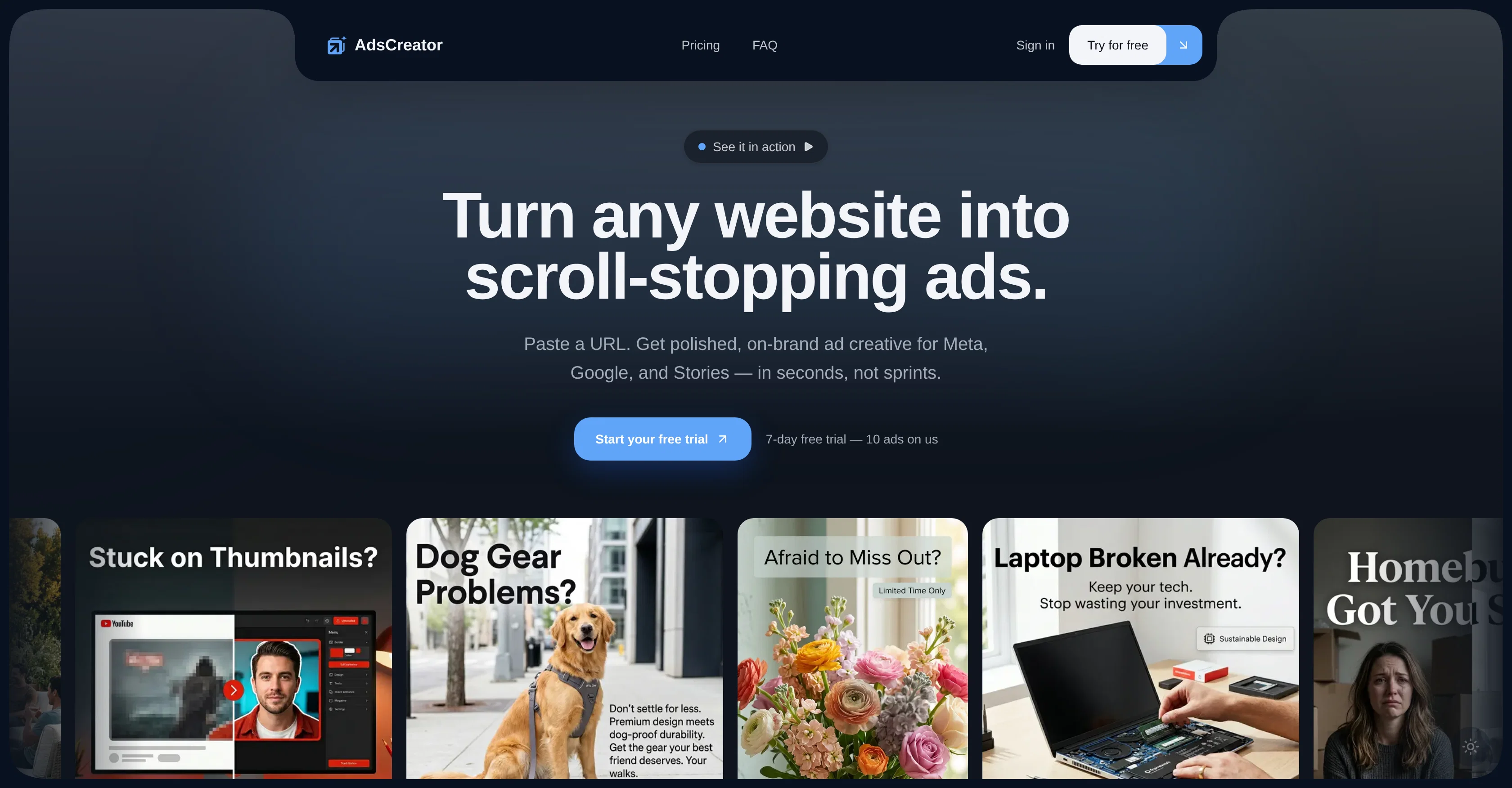 AdsCreator.comv1.5 screenshot