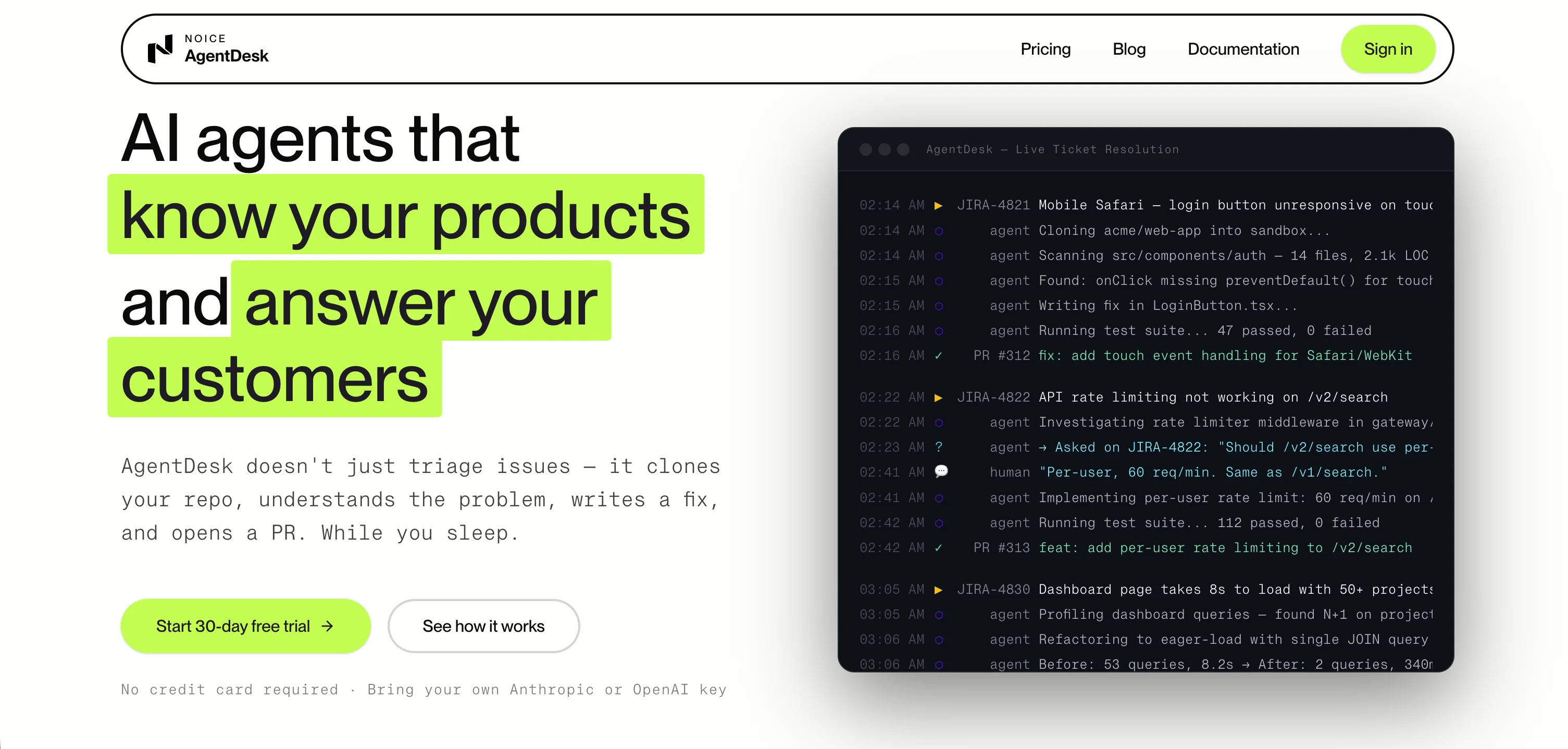 AgentDesk screenshot