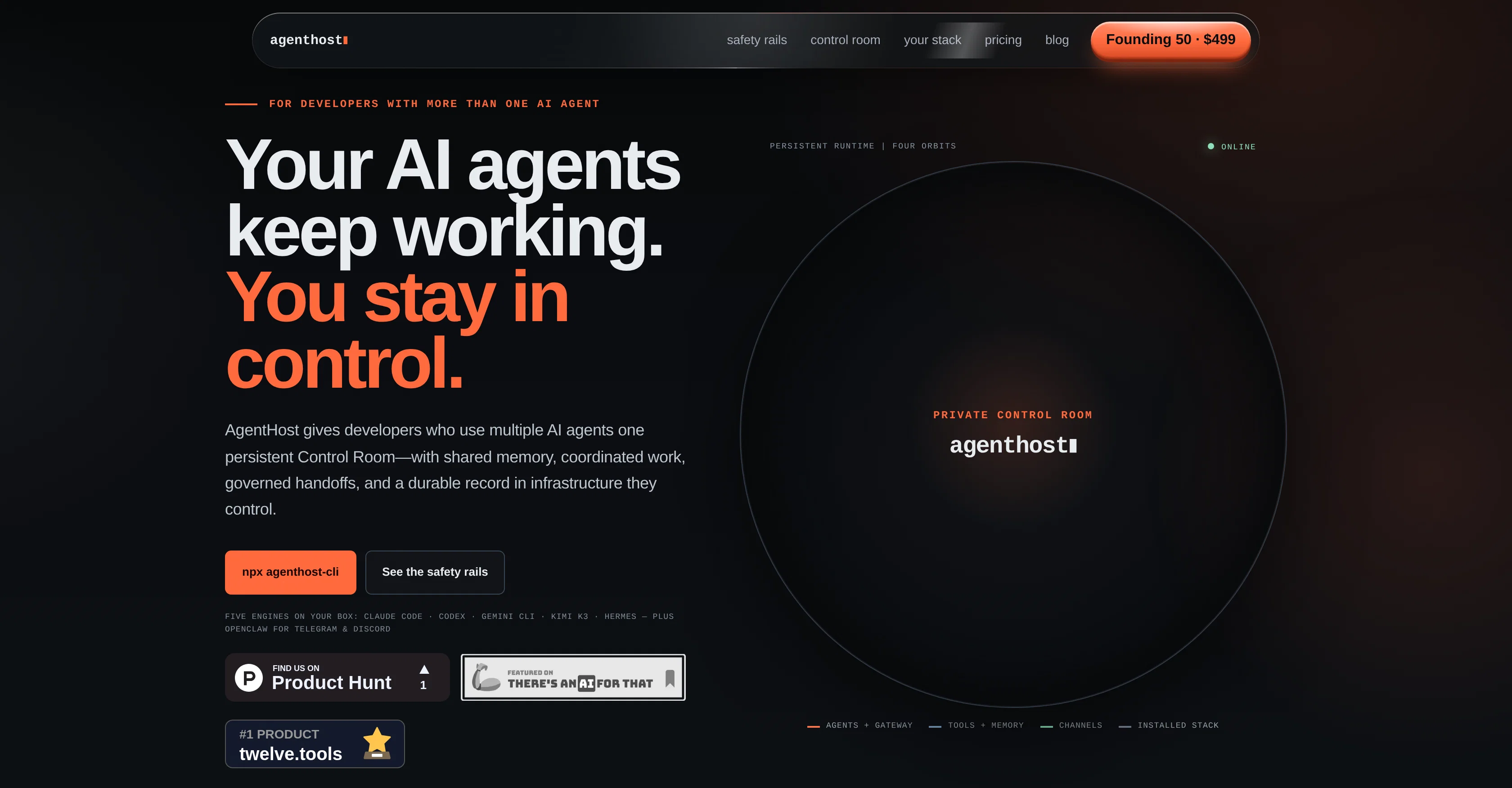 agenthost.space screenshot