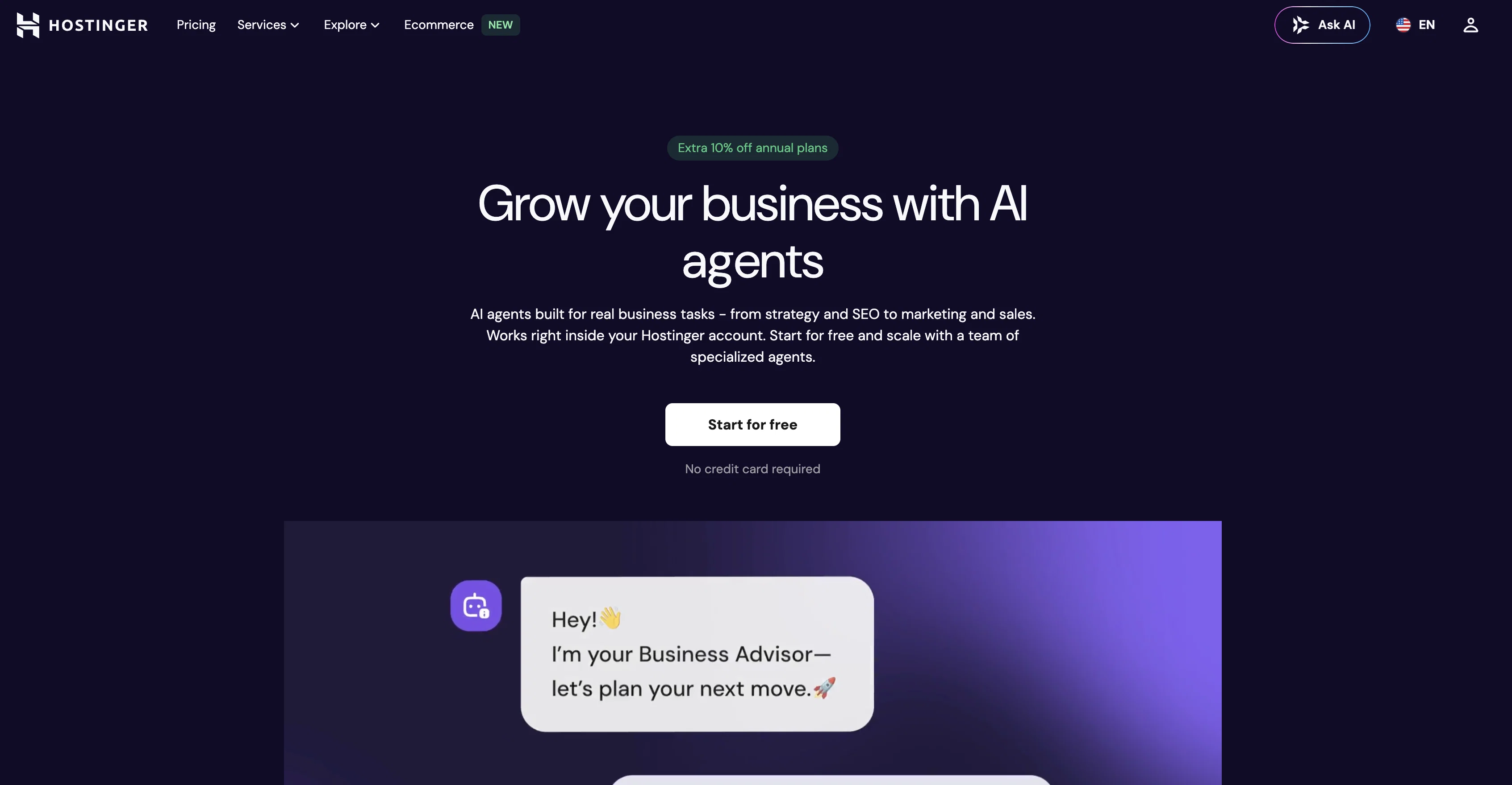 AI Agents | Hostingerv2.1.1 screenshot