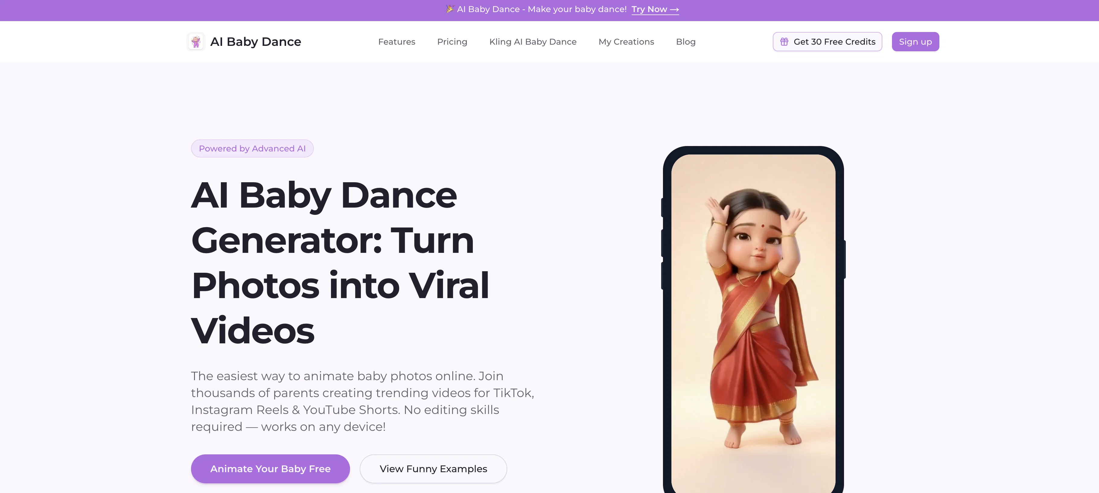 AI Baby Dance screenshot