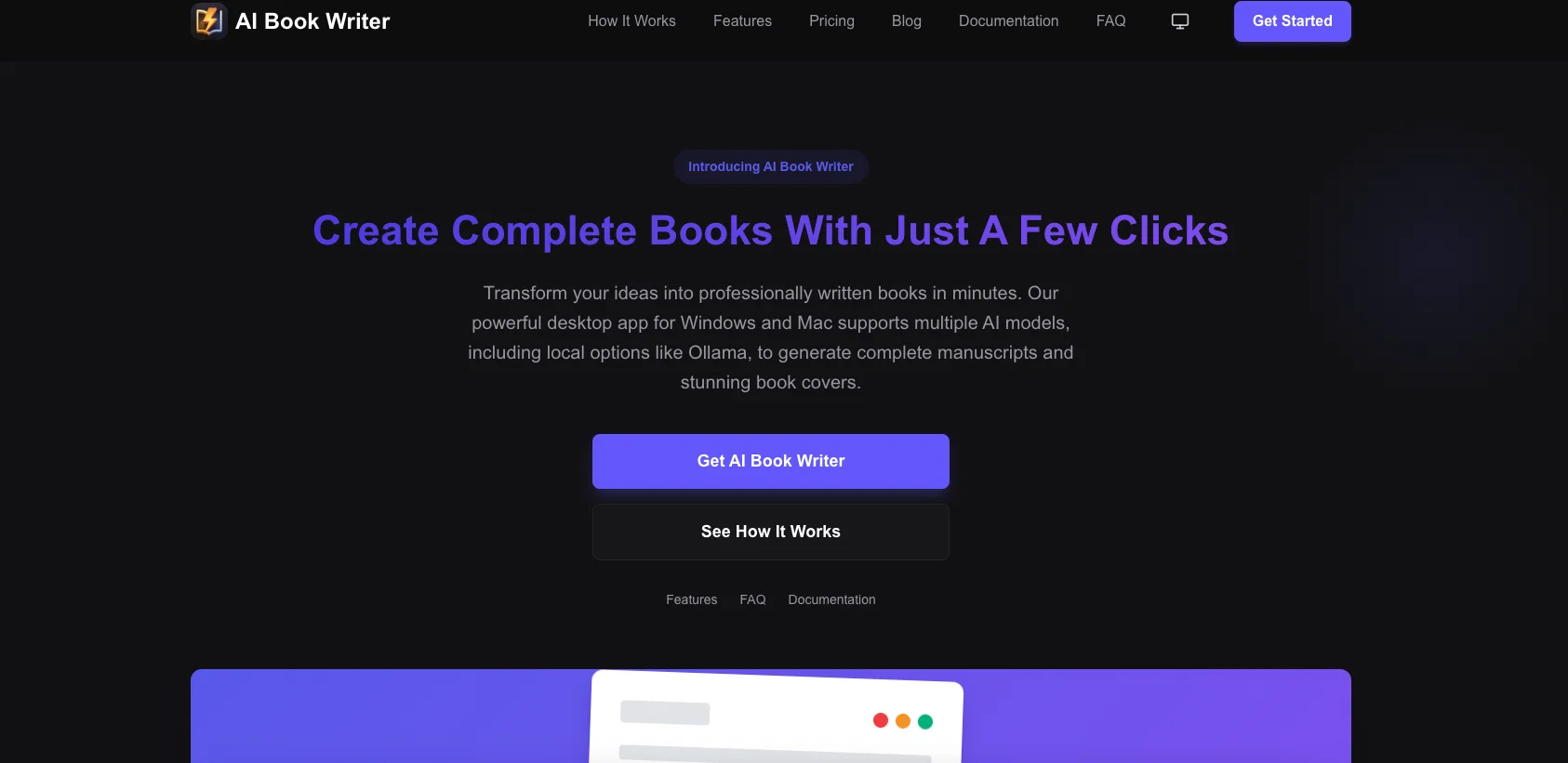 AI Book Writer screenshot