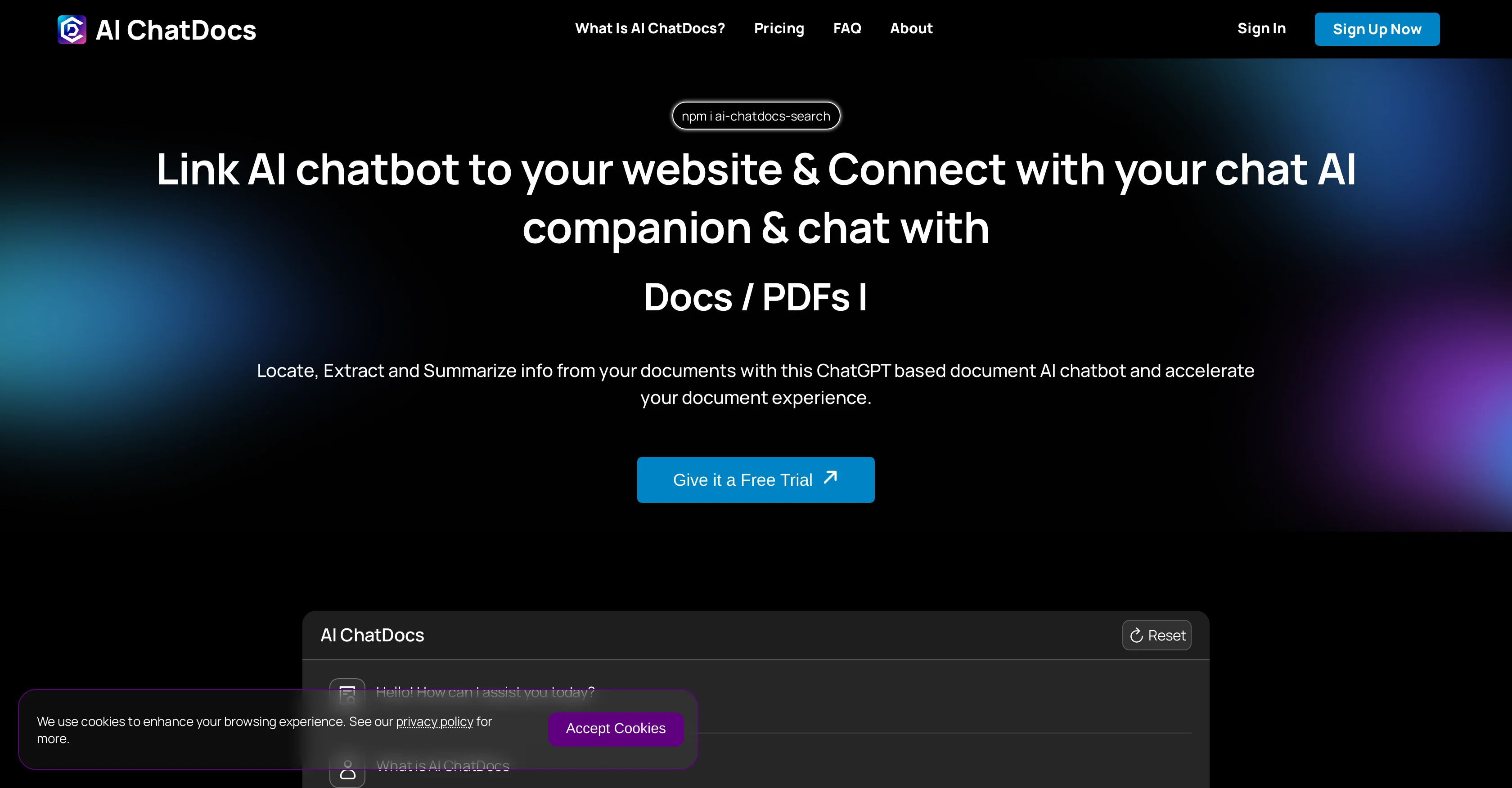 AI ChatDocs screenshot