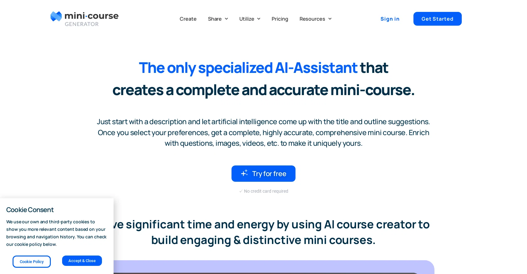 AI Course Creator screenshot