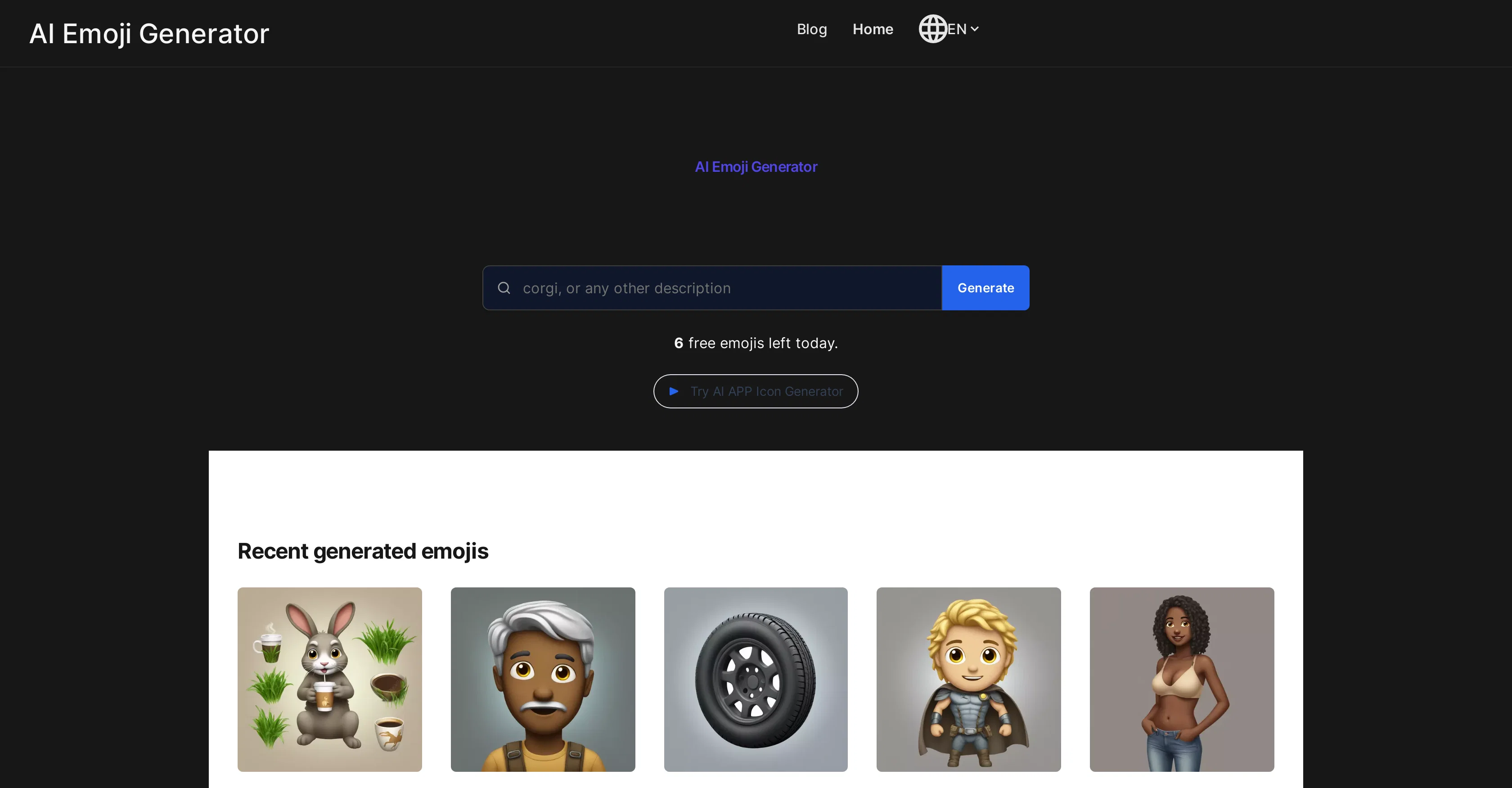 AI Emoji Generator screenshot