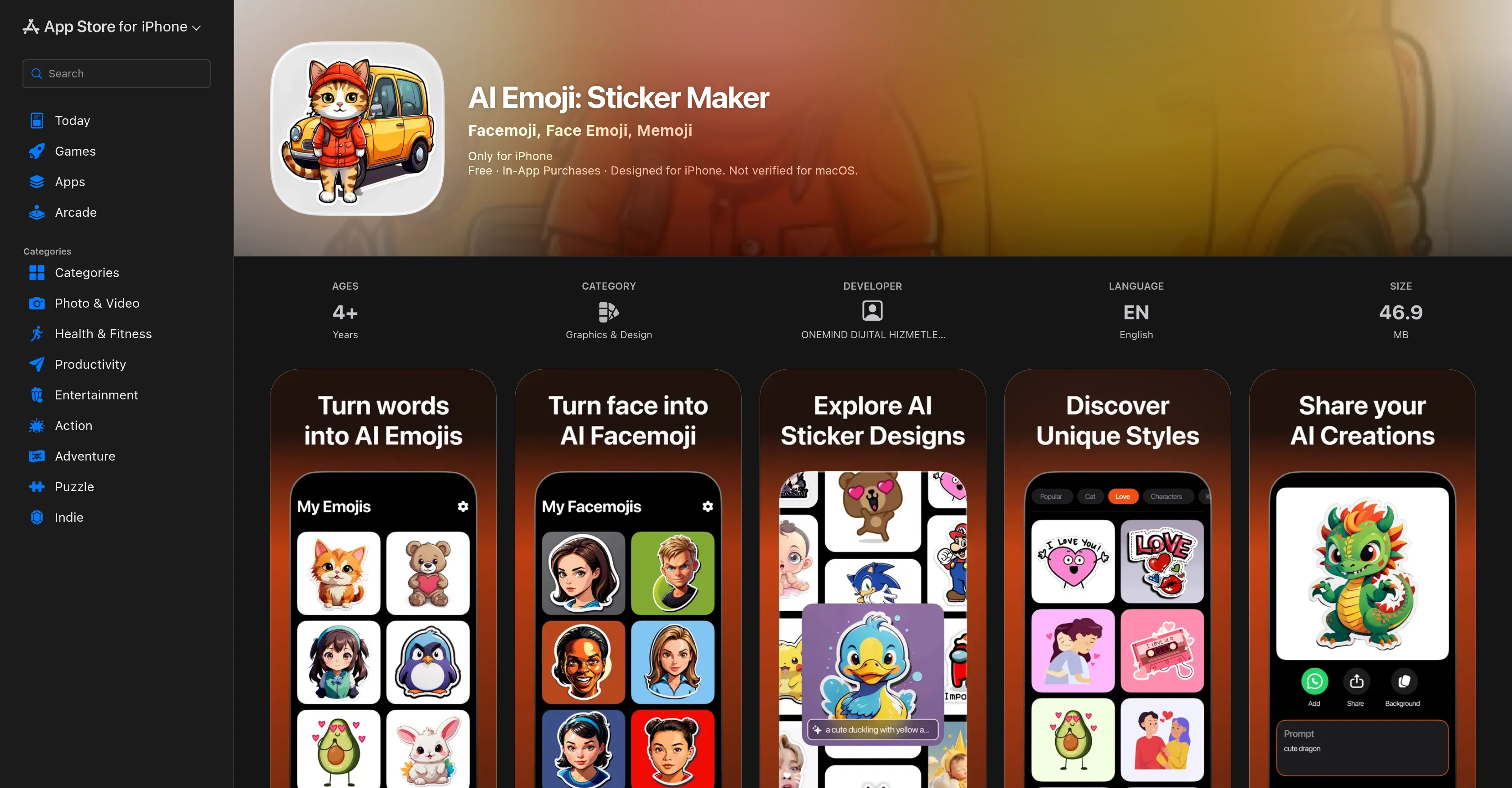 AI Emoji Sticker Maker screenshot