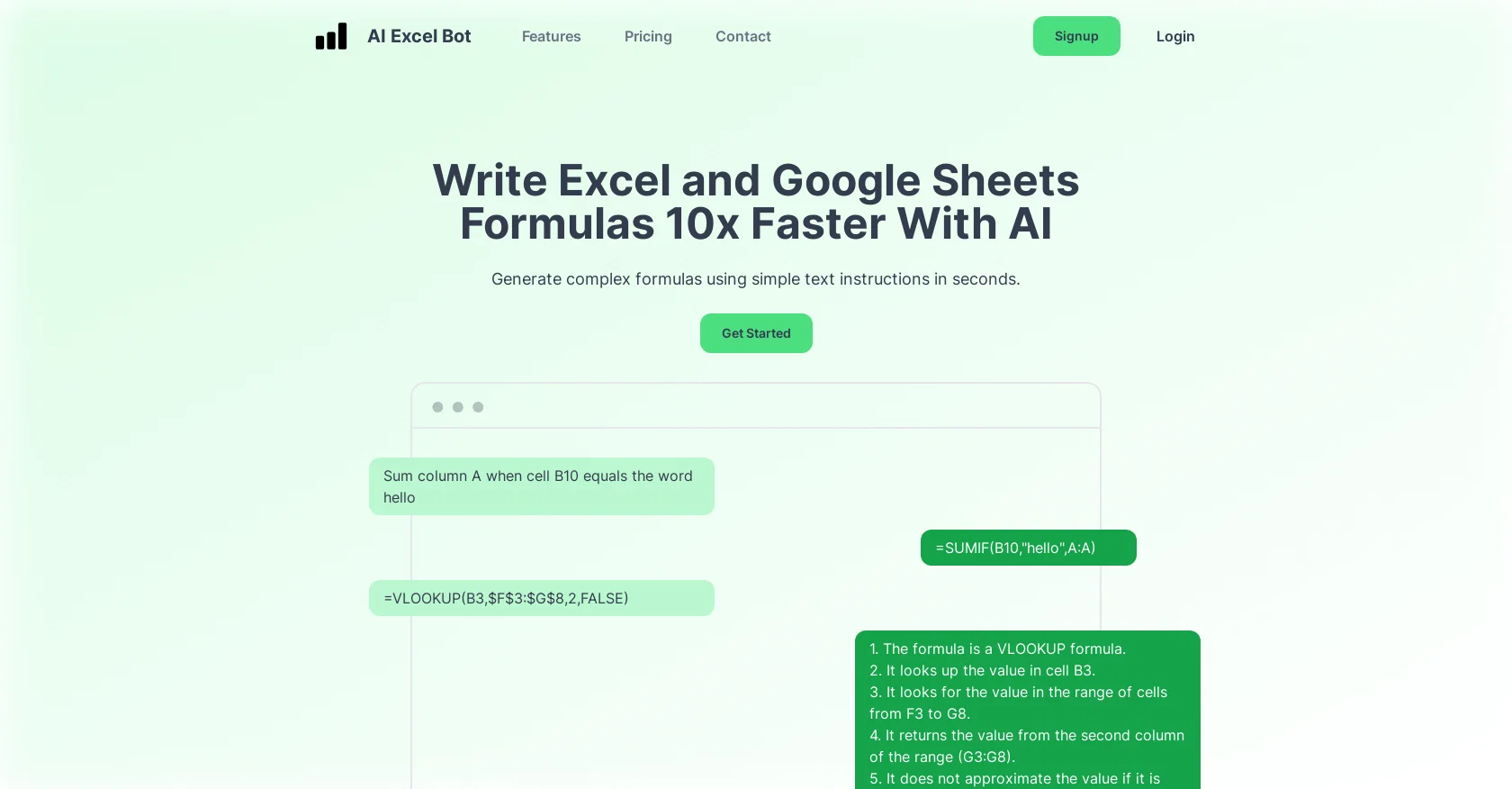 AI Excel Bot screenshot