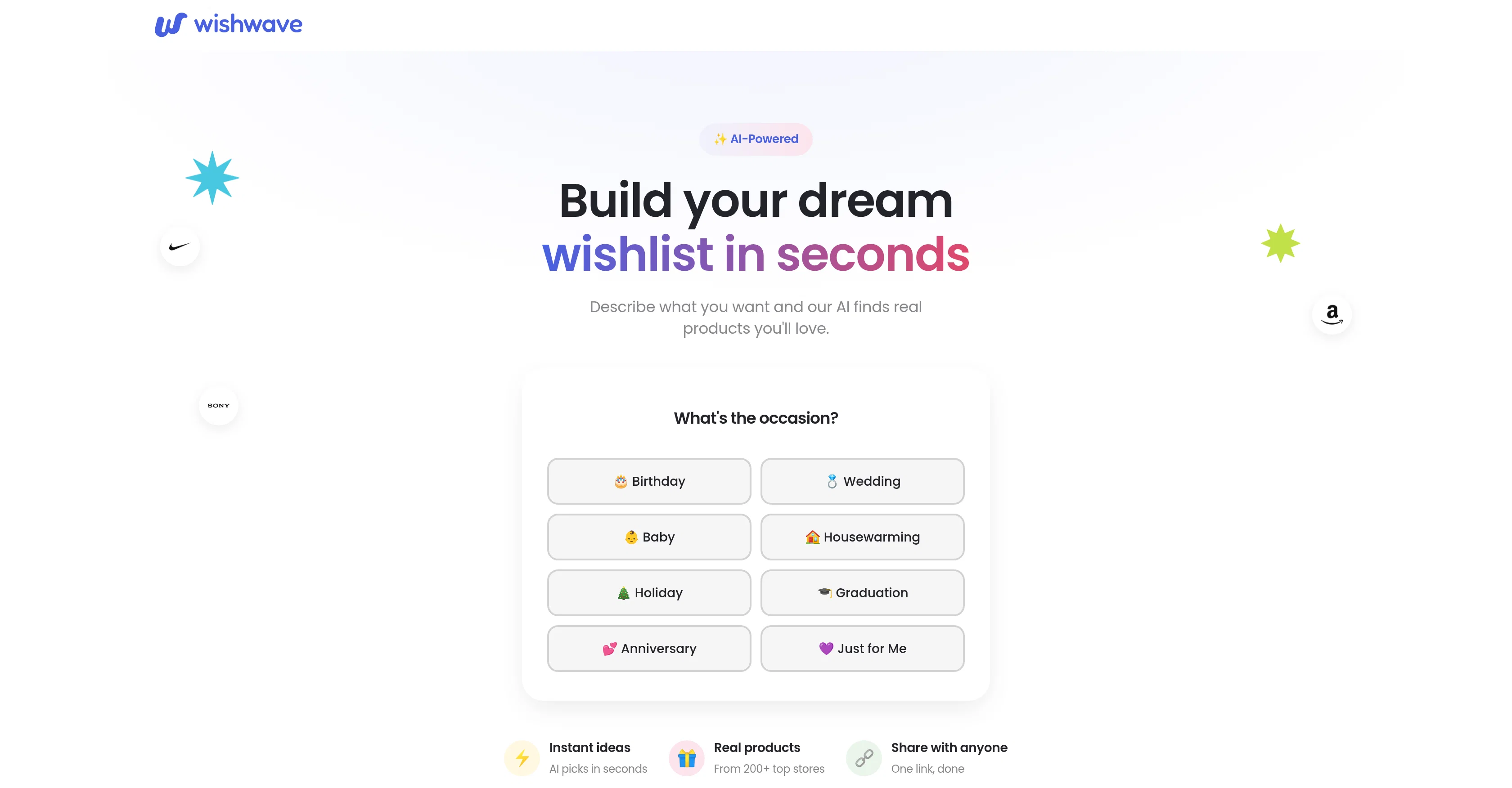 AI Gift Finder by Wishwave screenshot