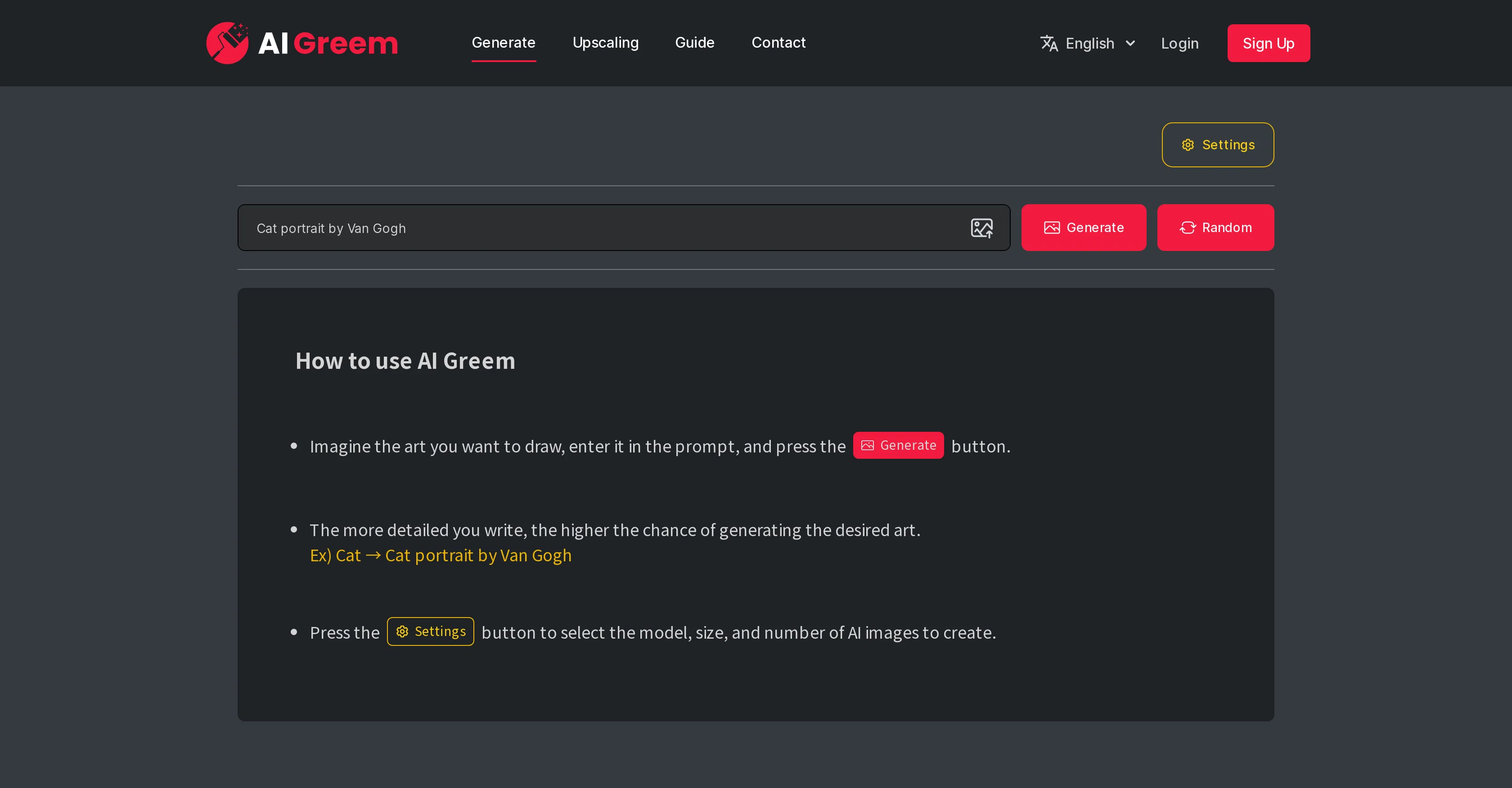 AI Greem screenshot