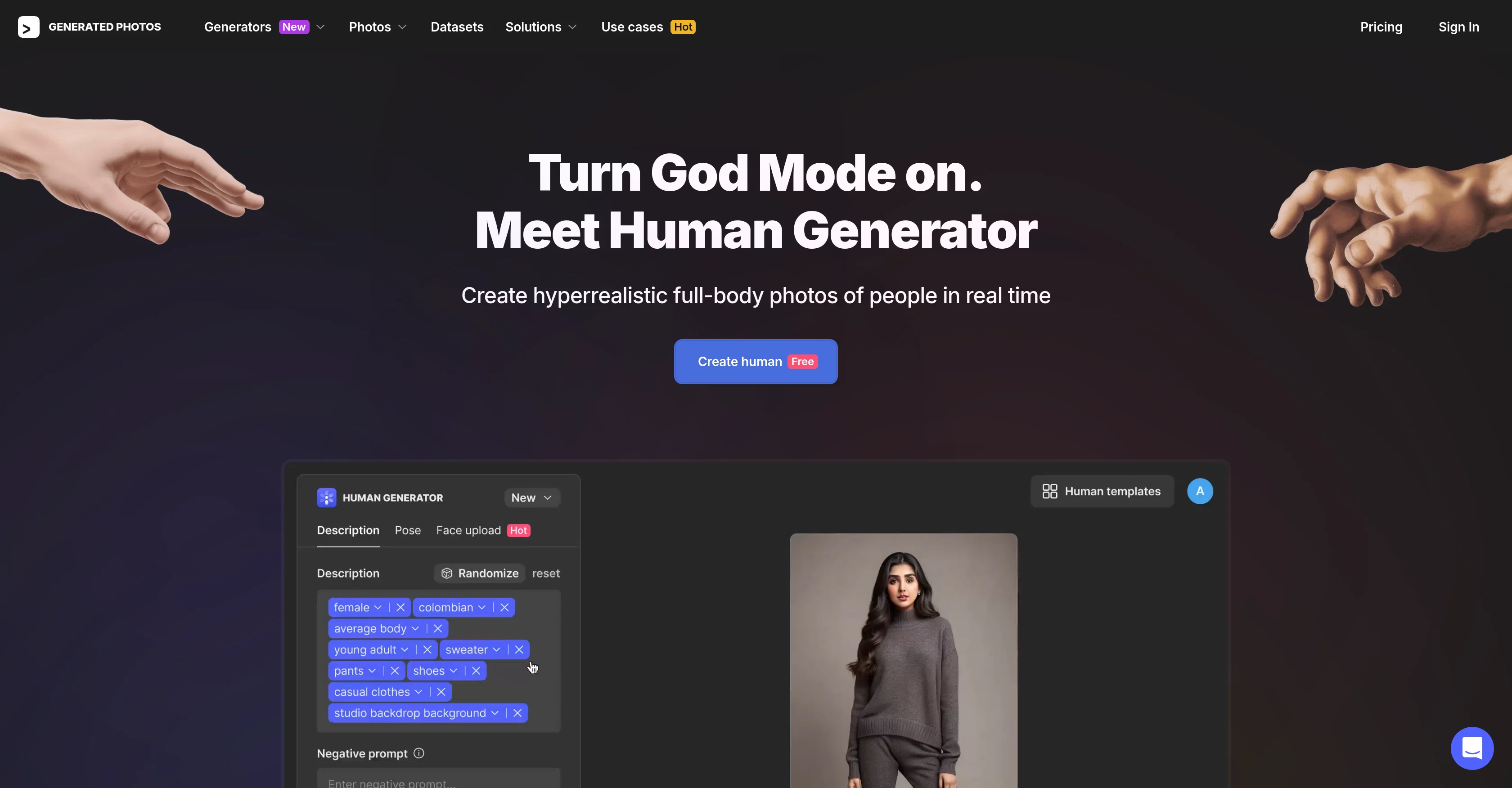 AI Human Generator screenshot
