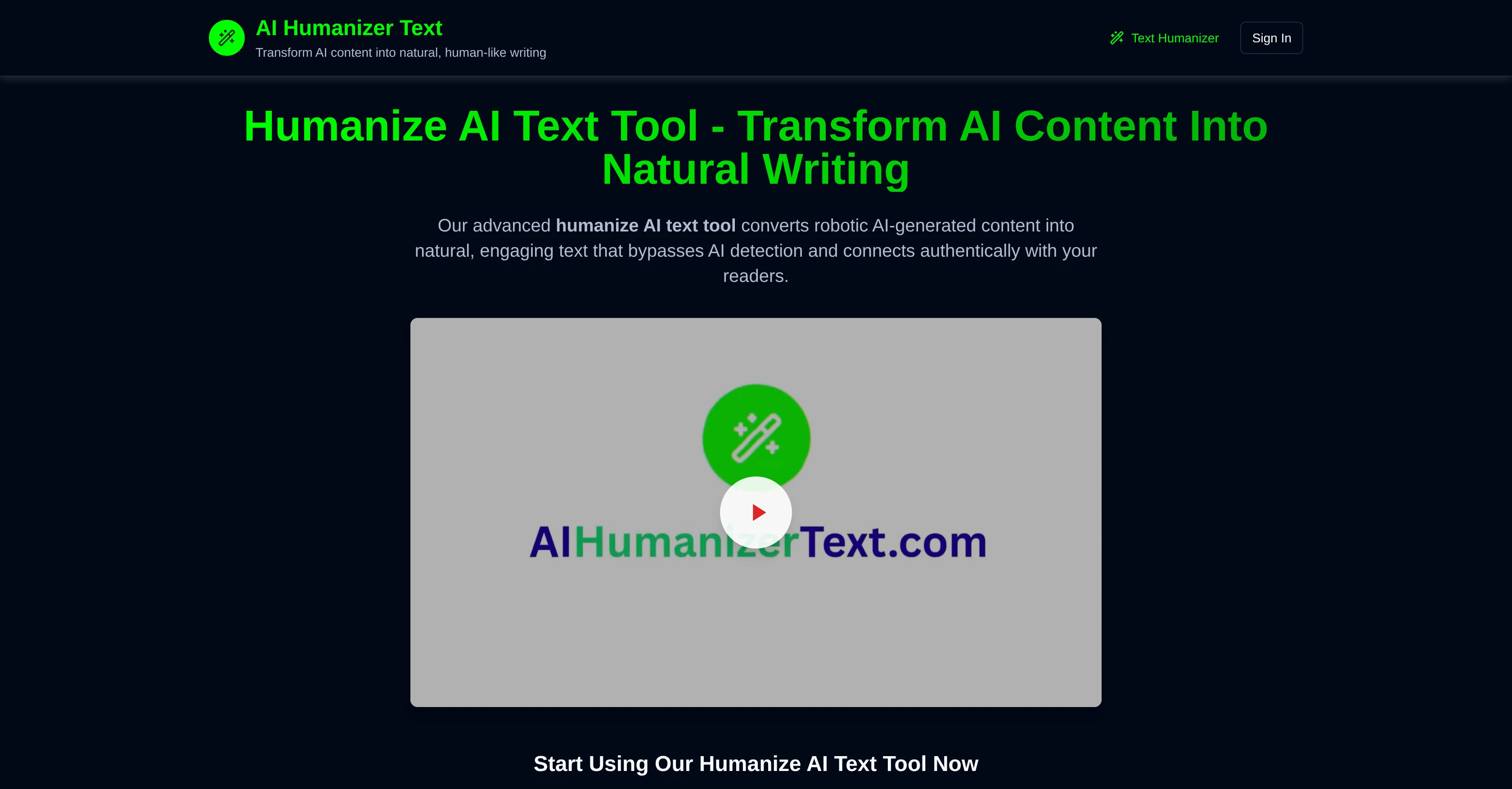 AI Humanizer Text screenshot