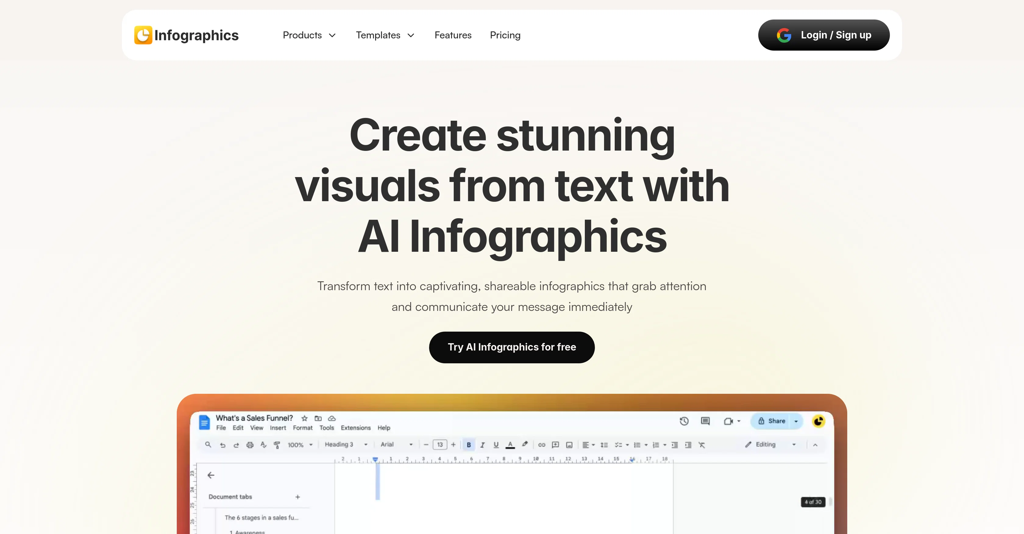 AI Infographics screenshot