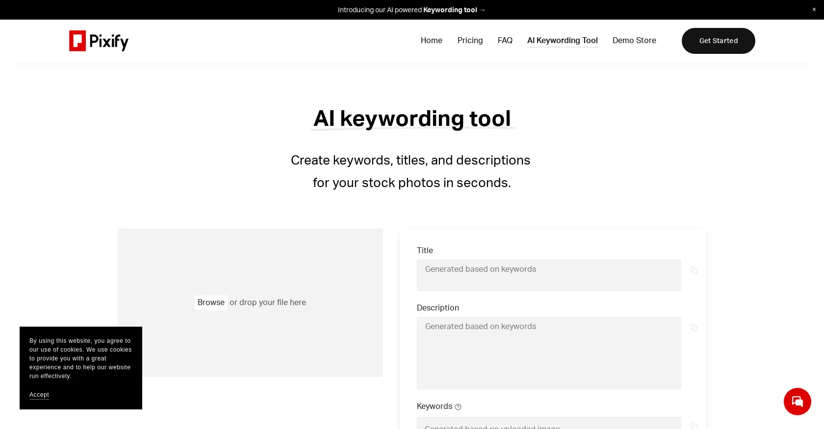 AI Keywording Tool screenshot