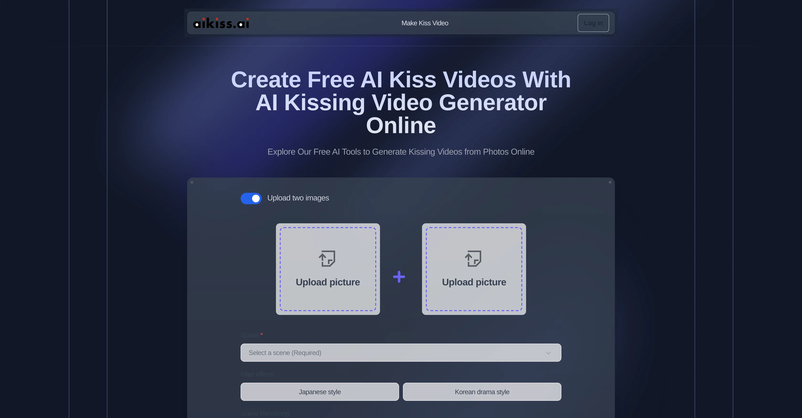 AI Kiss Video Generator screenshot
