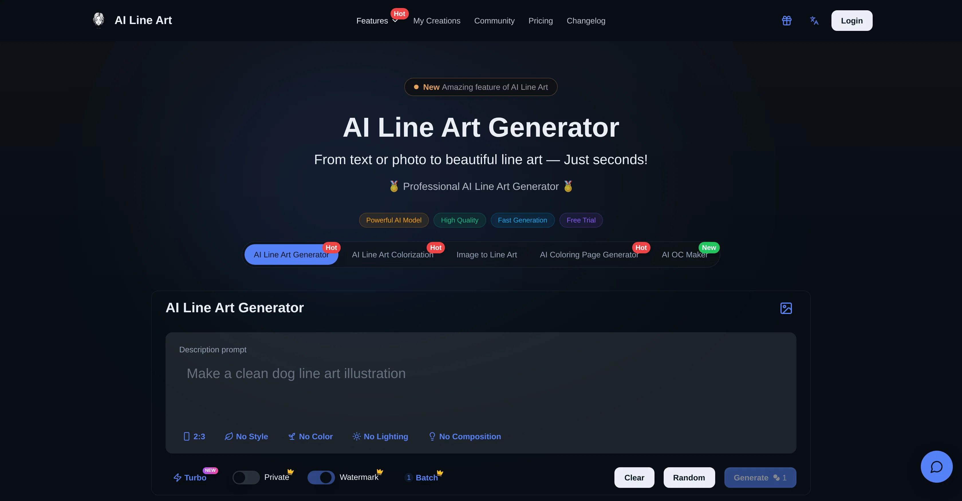 AI Line Art screenshot