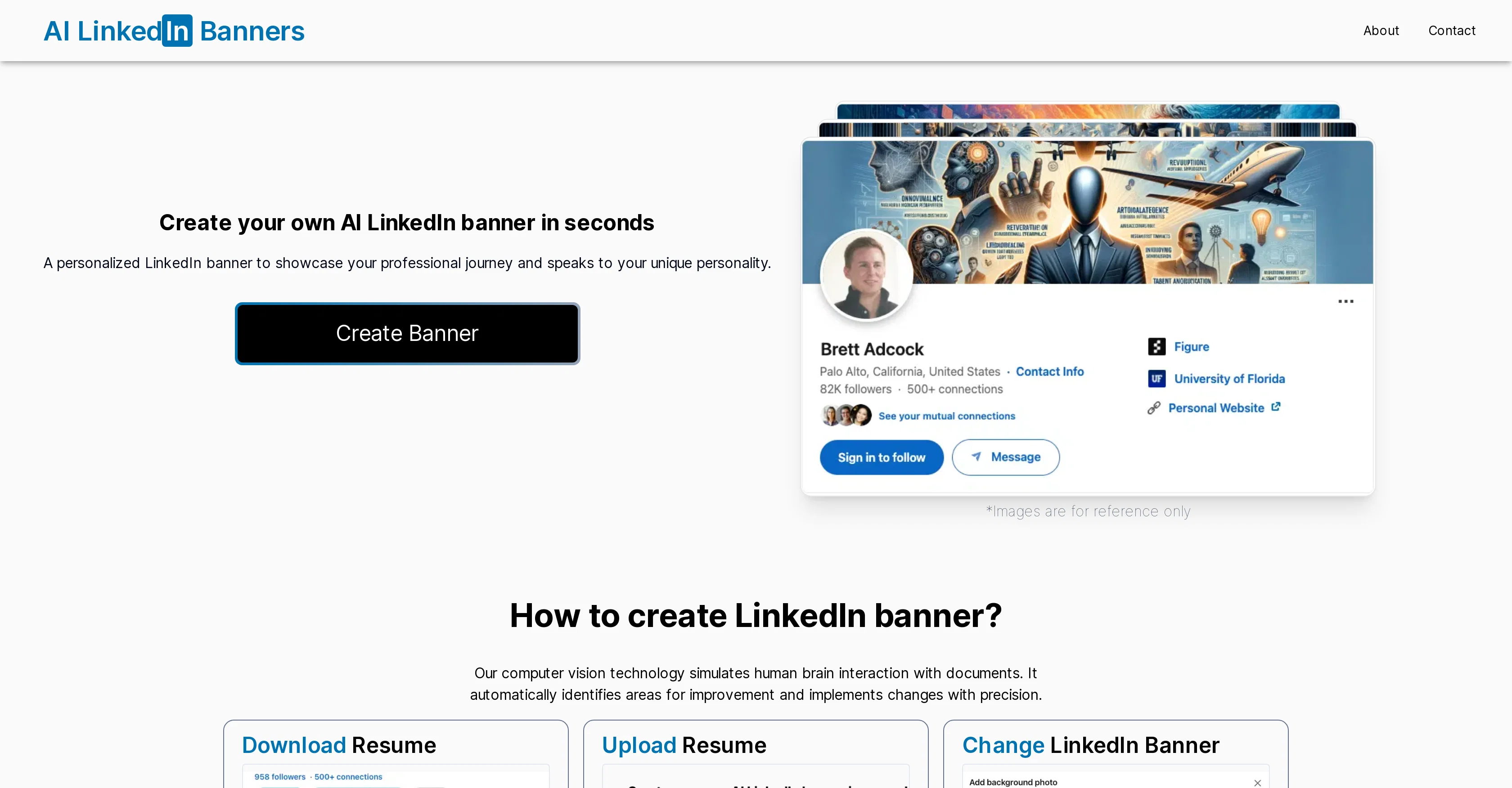 AI LinkedIn Banners screenshot