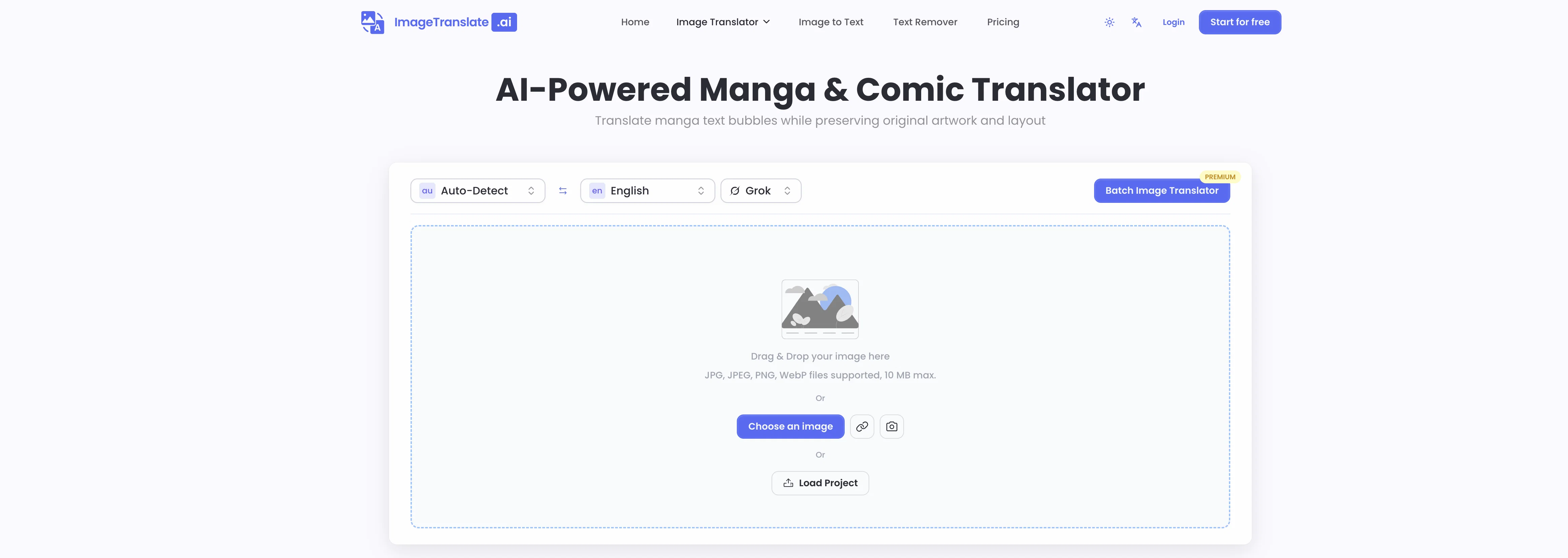 AI Manga Translator - ImageTranslate.AI screenshot