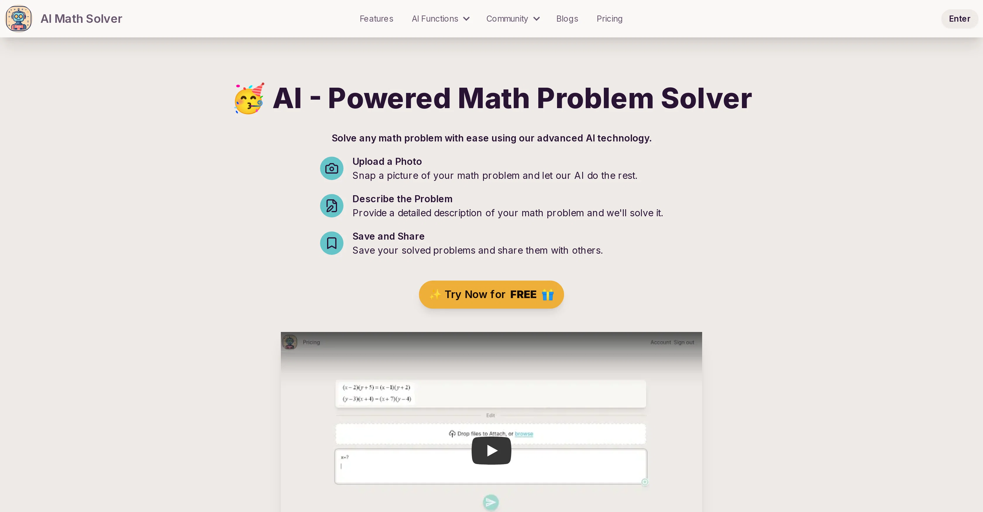 AI Math Solver screenshot