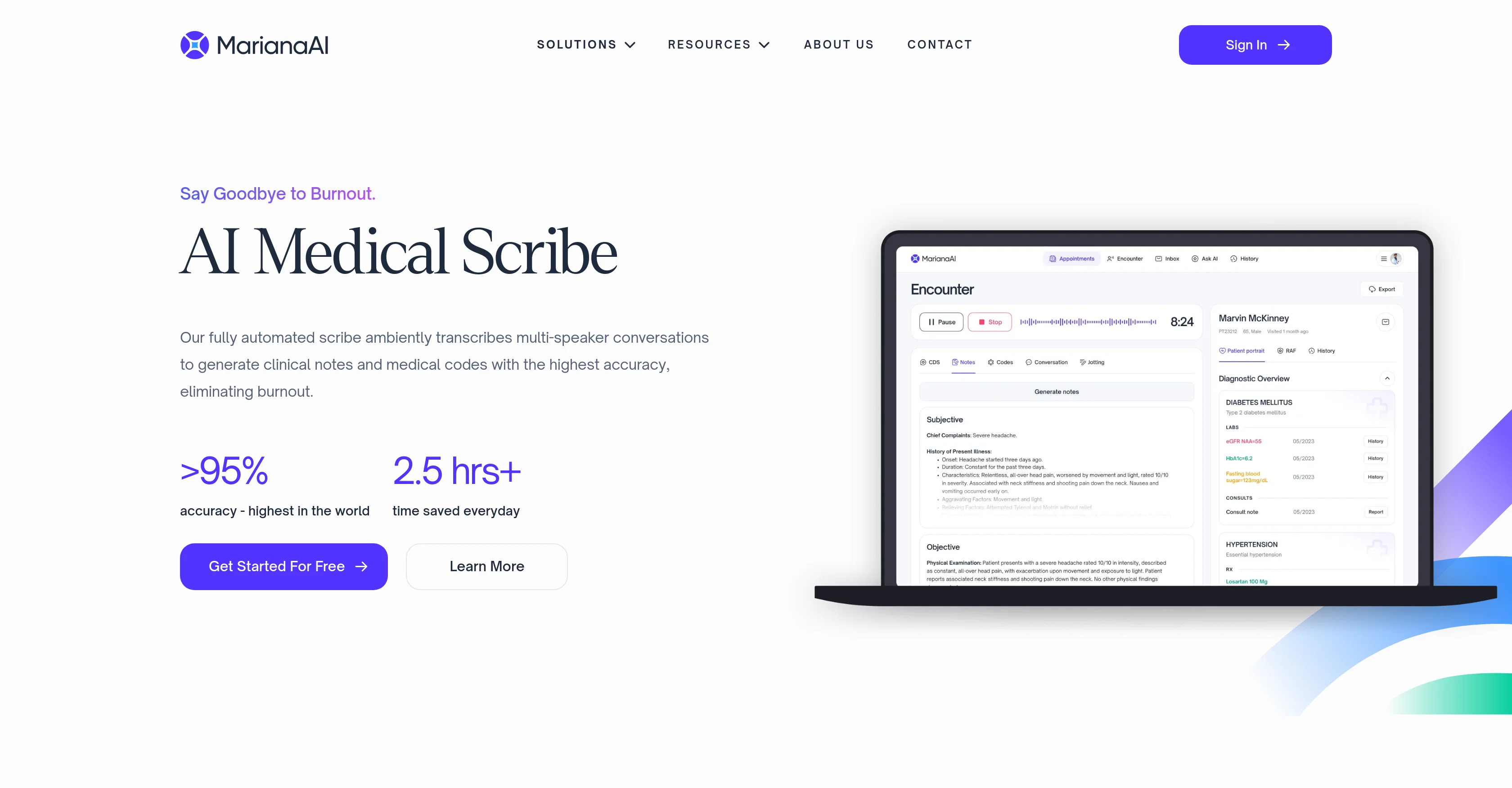 AI Medical Scribe by MarianaAI screenshot