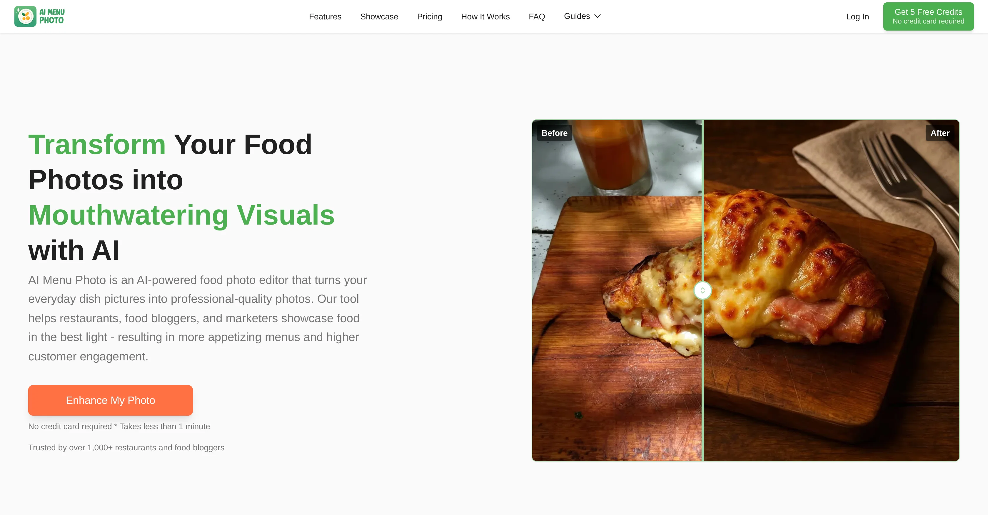 AI Menu Photo screenshot