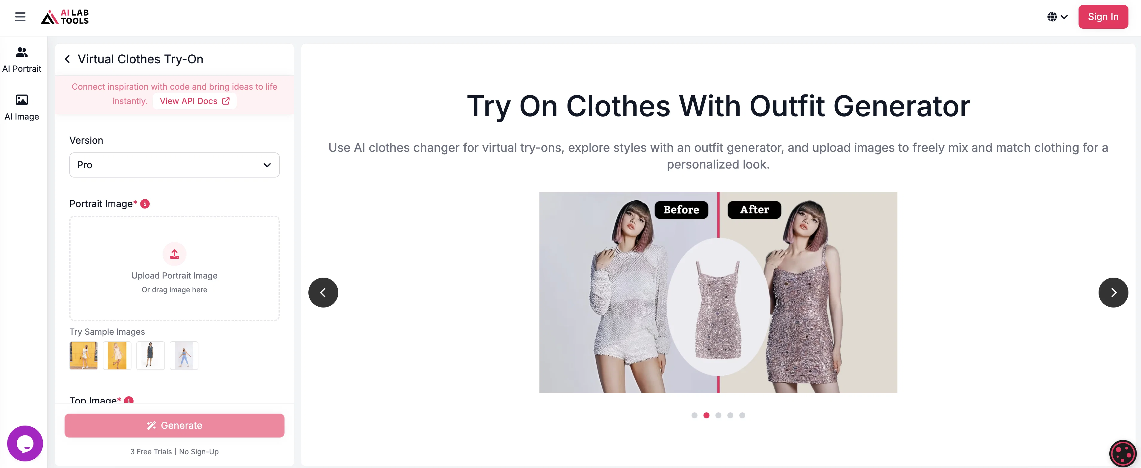 AI Outfit Generator | AILabTools screenshot