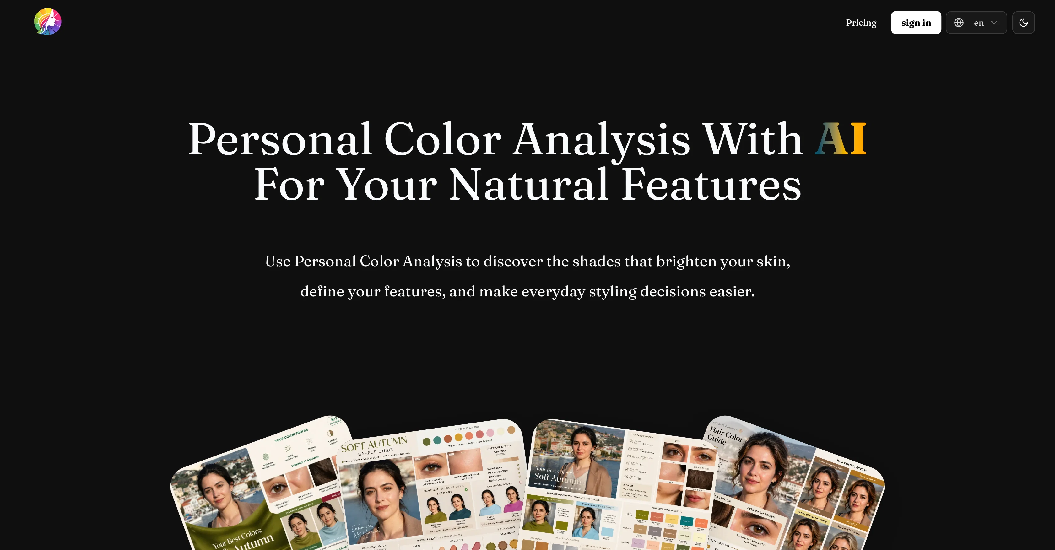 AI Personal Color Analysis screenshot