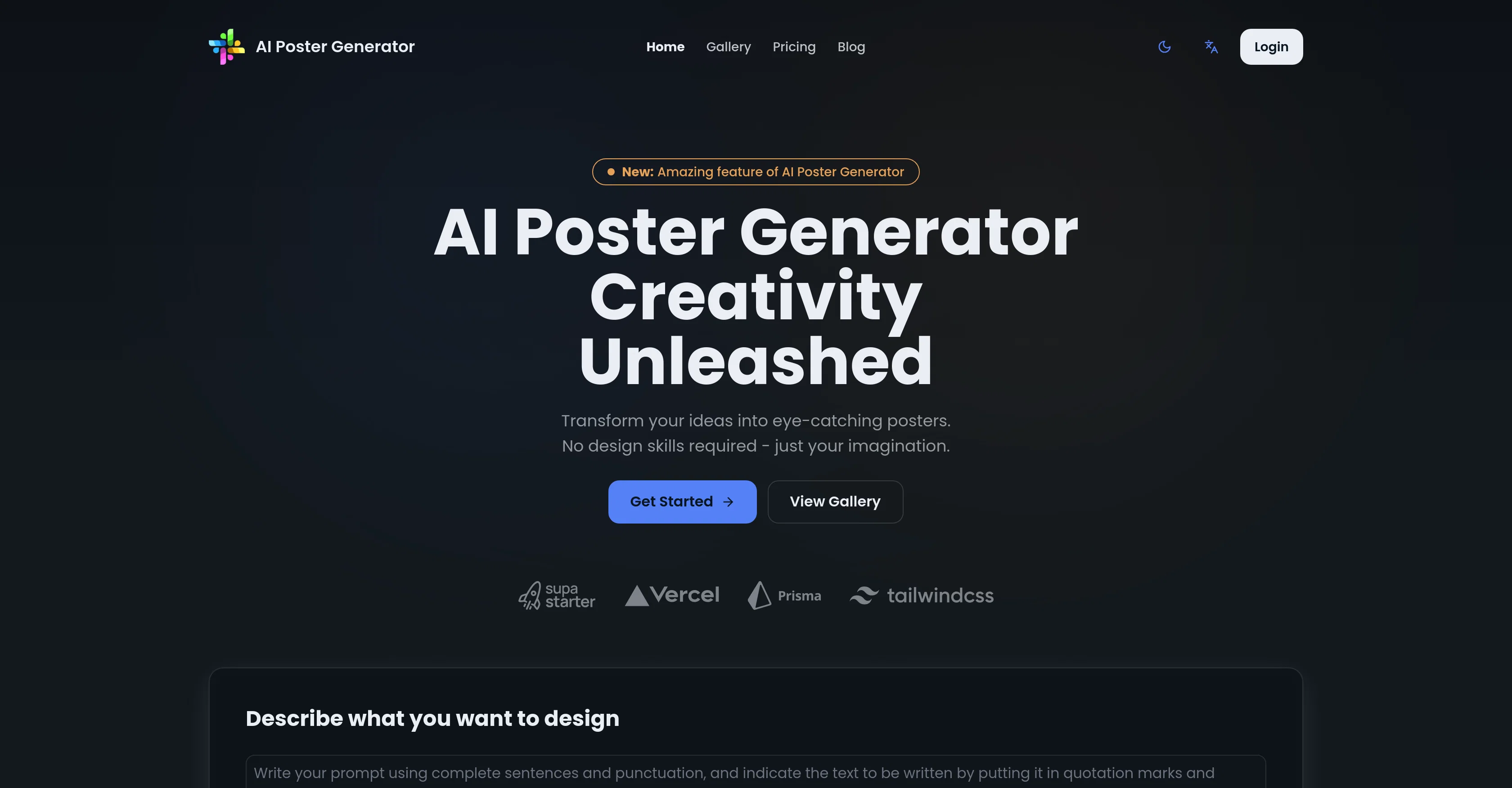 AI Poster Generator screenshot