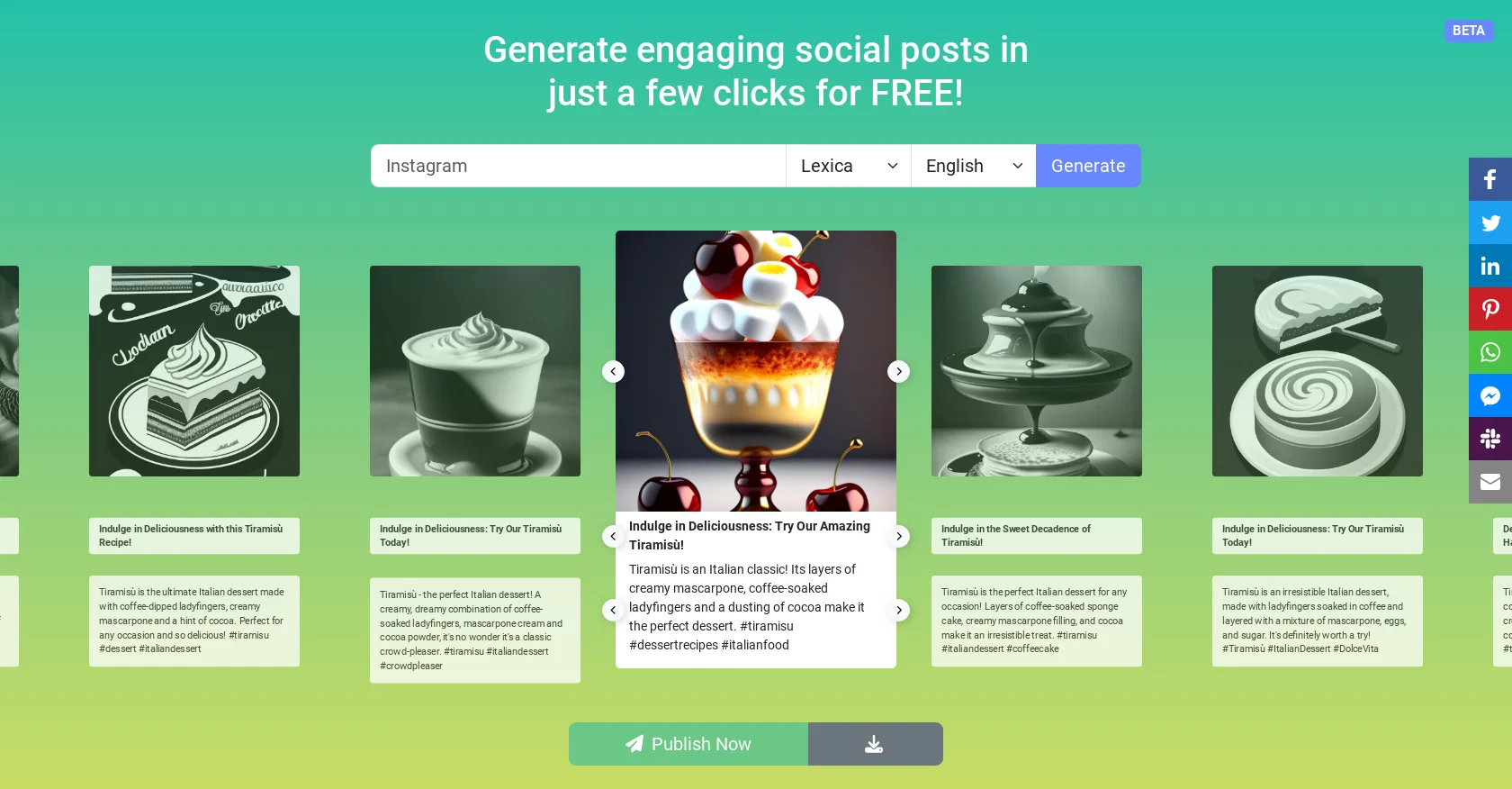 AI-Powered Post Generator screenshot