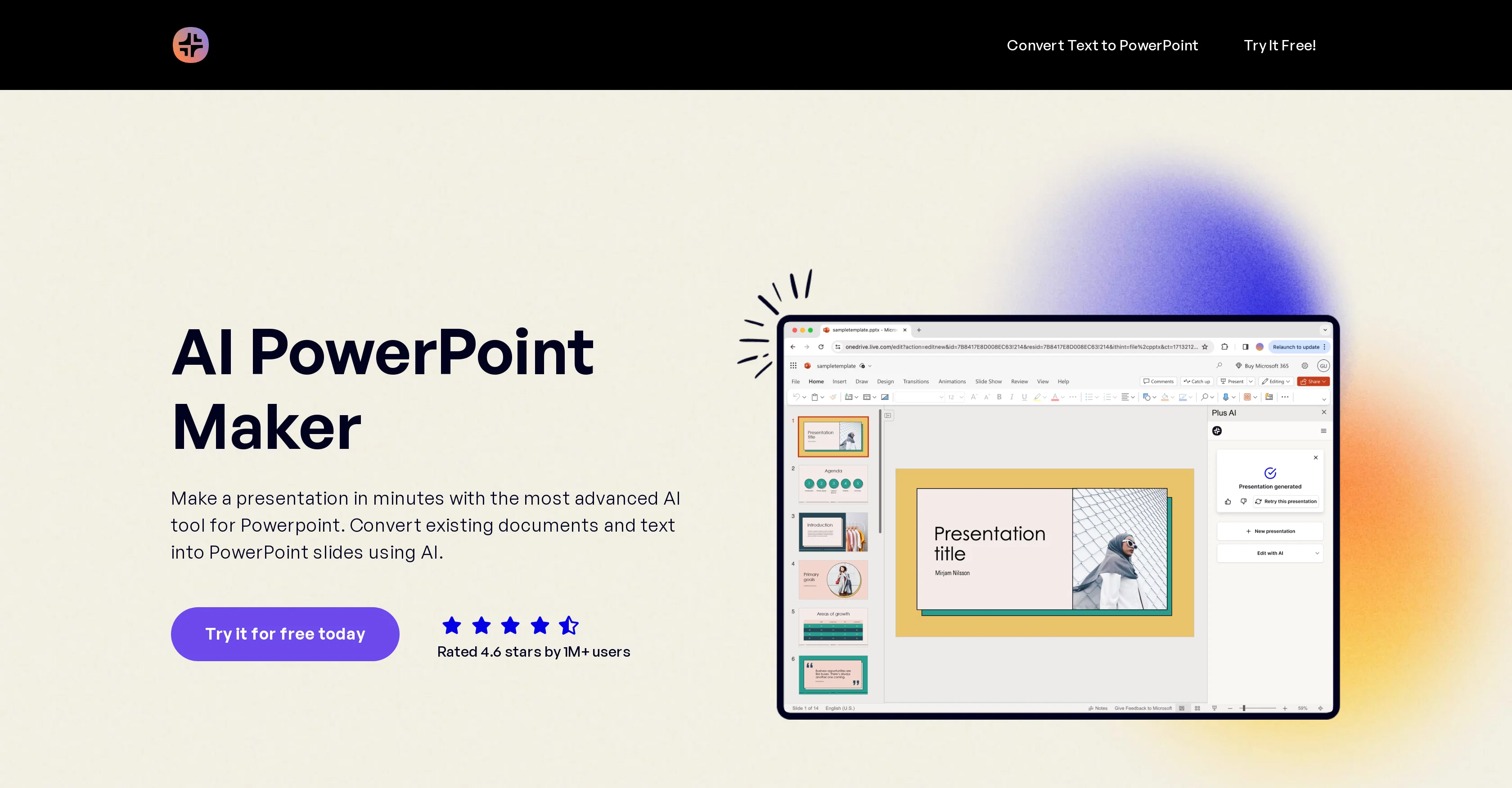 AI PowerPoint Maker screenshot