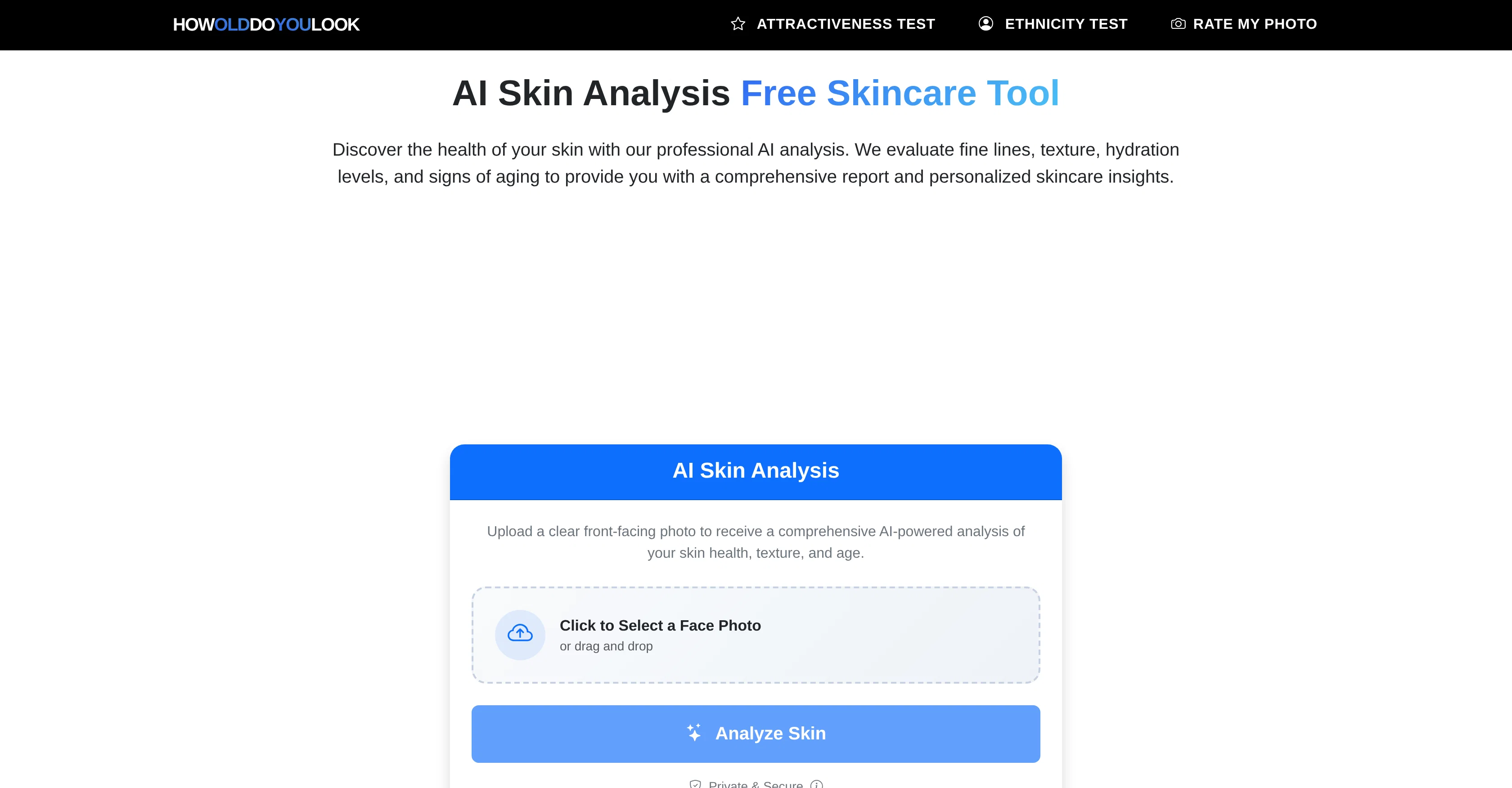 AI Skin Analysis by HowOldDoYouLook screenshot