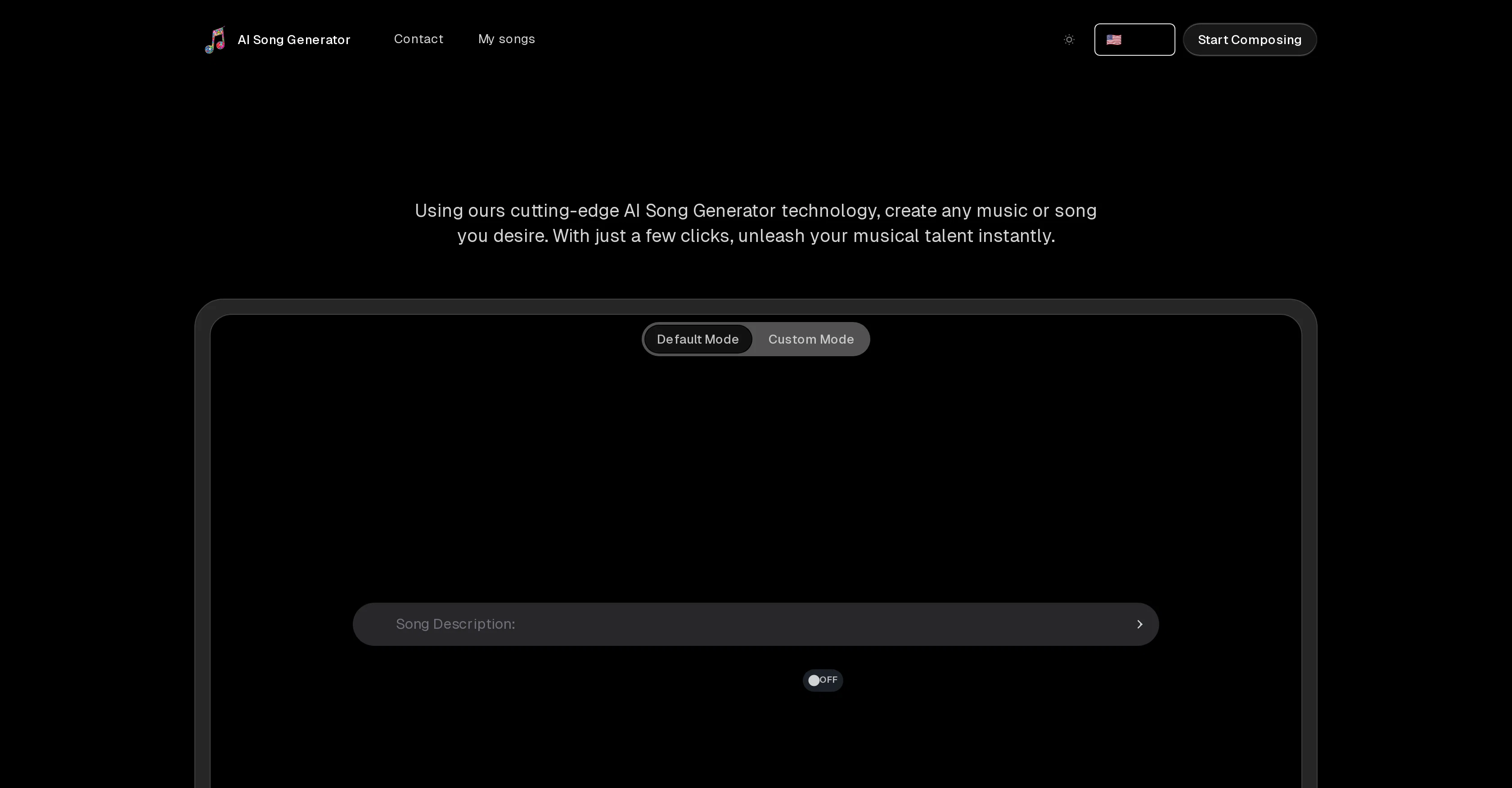 AI Song Generatorv2.0 screenshot