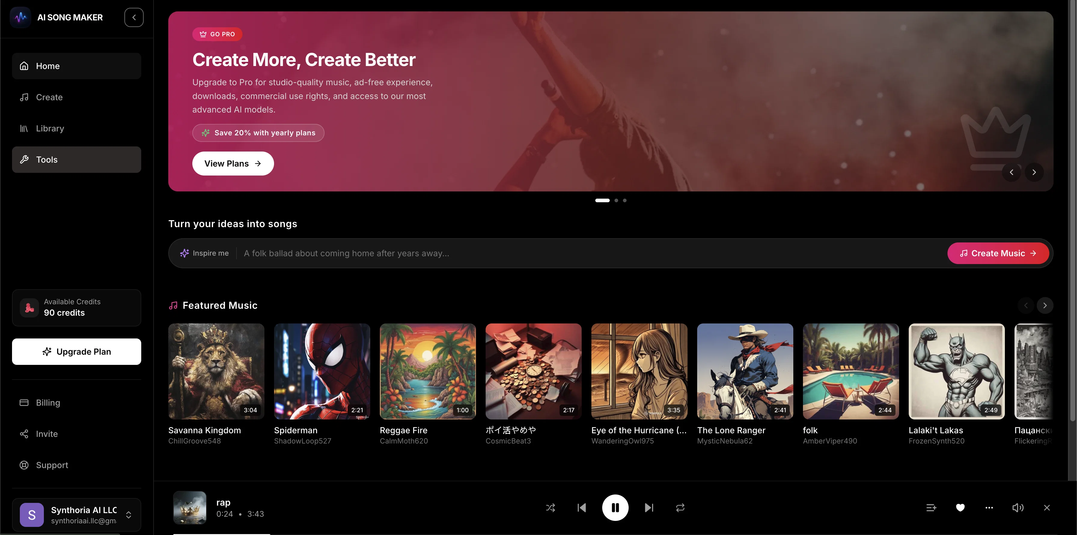 AI Song Maker screenshot