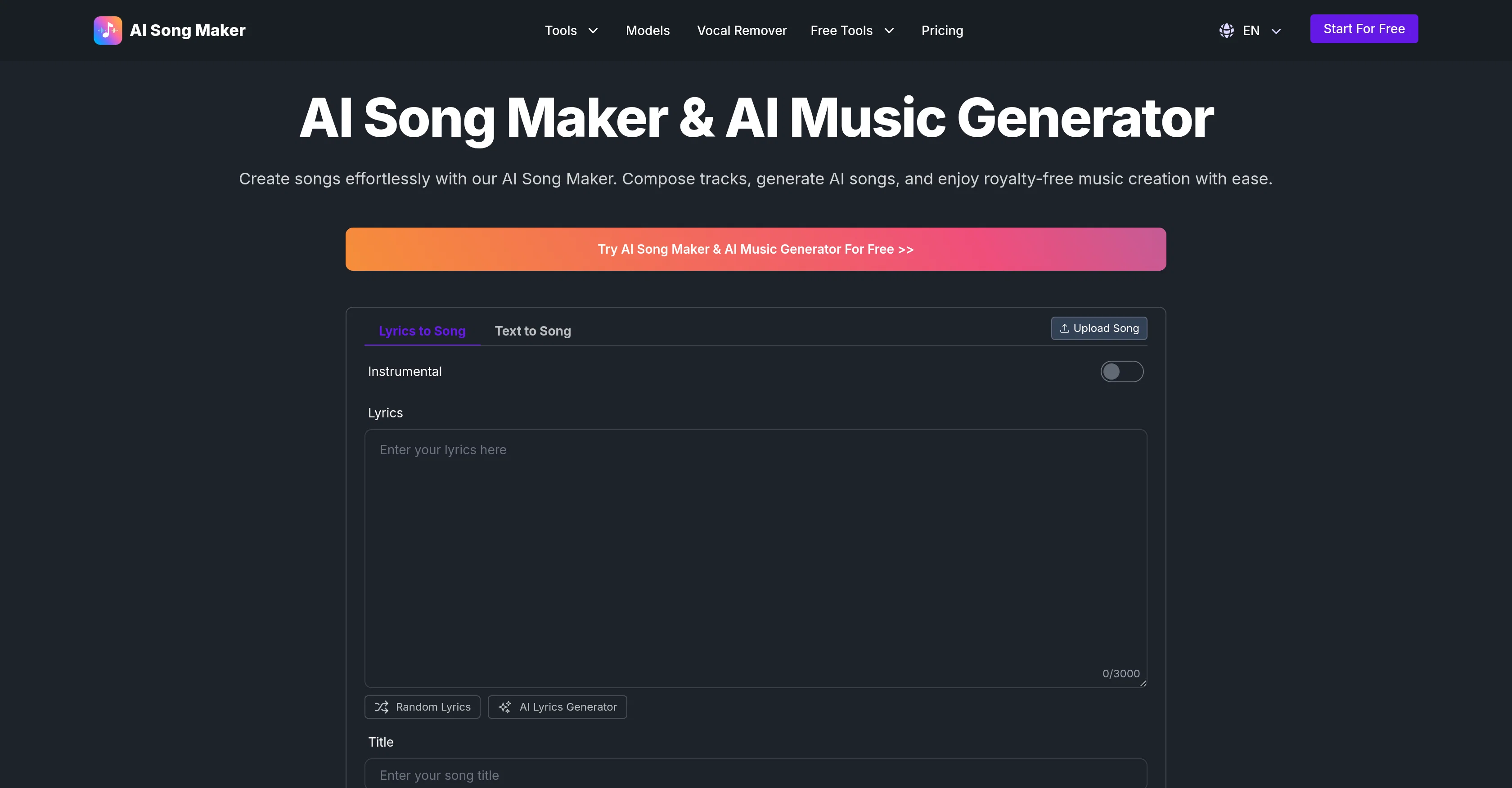 AI Song Makerv1.3.0 screenshot