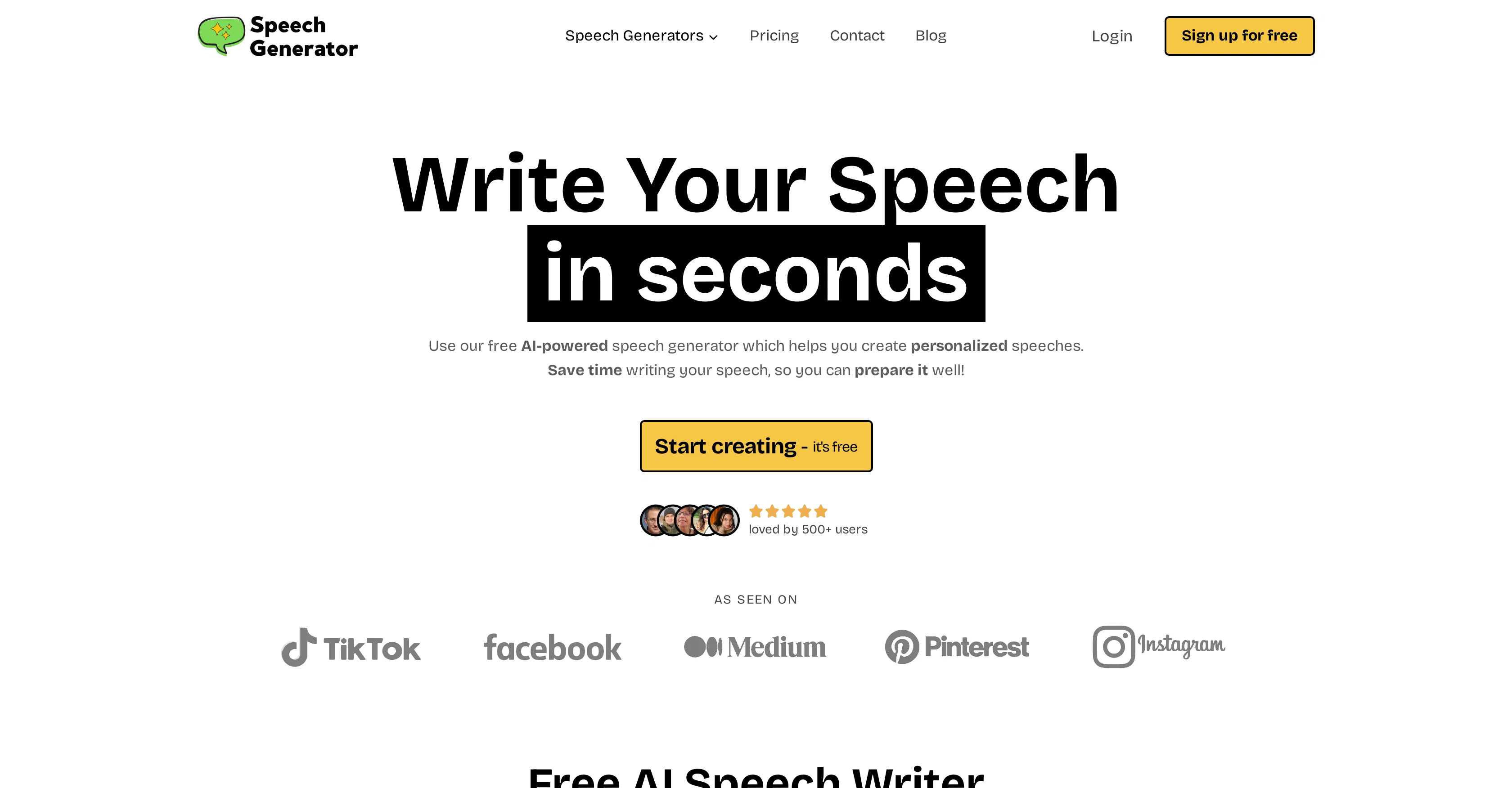 AI Speech Generator screenshot
