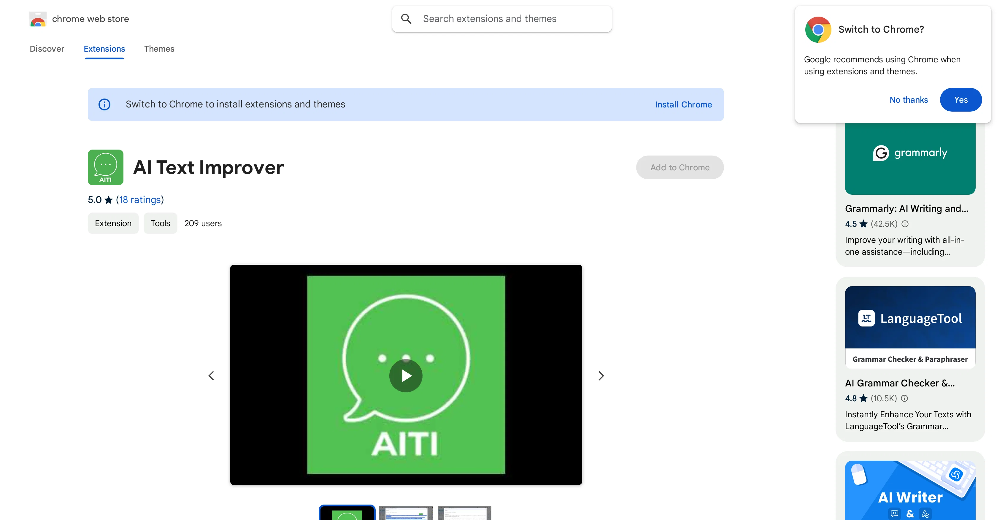AI Text Improver screenshot