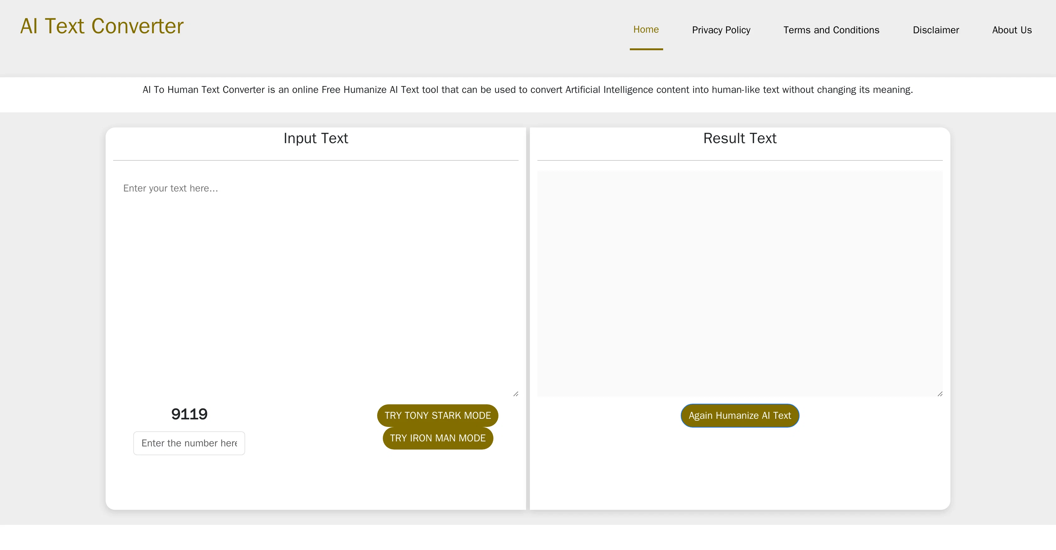 AI To Human Text Converter screenshot
