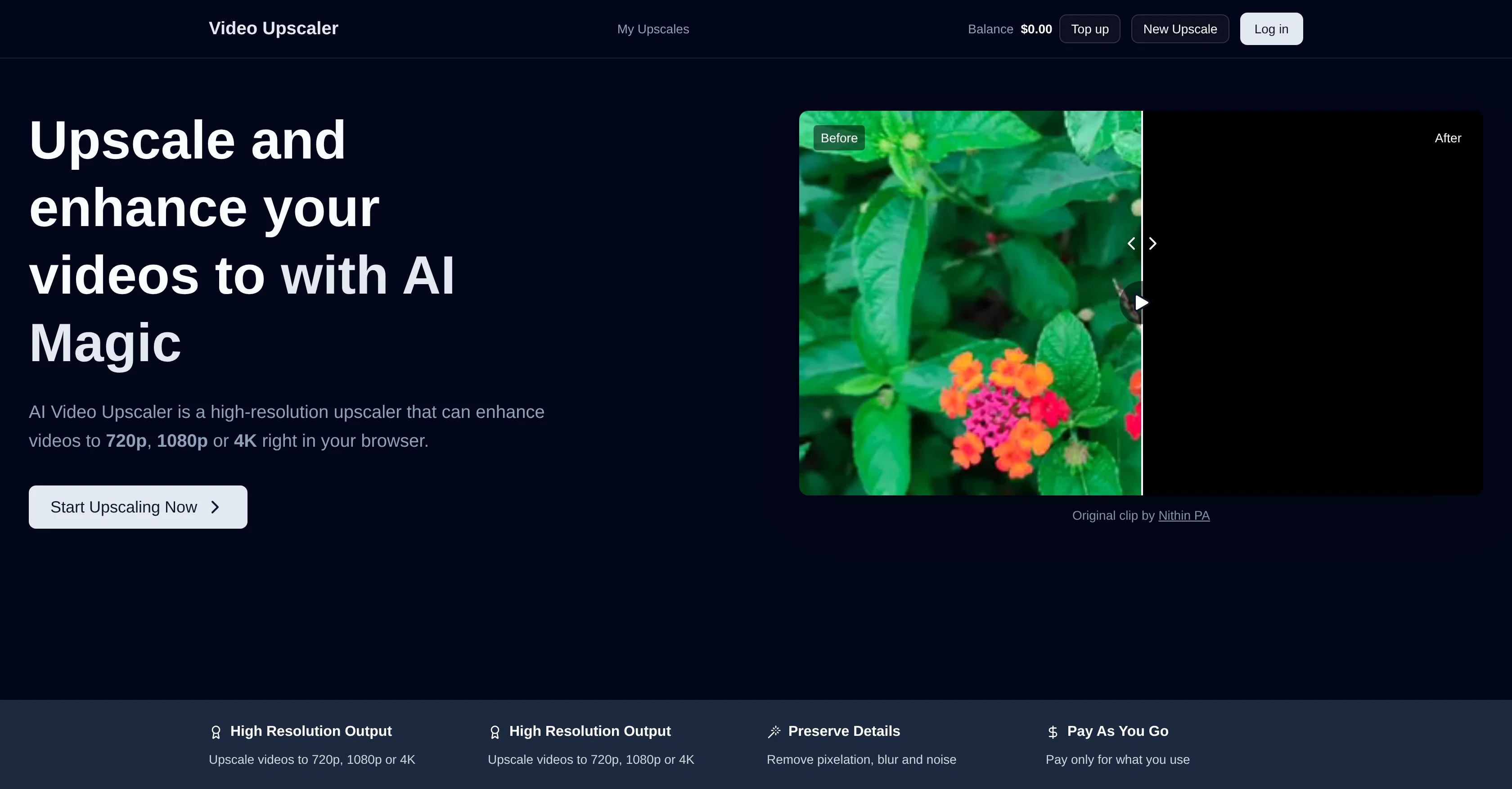 AI Video Upscaler screenshot