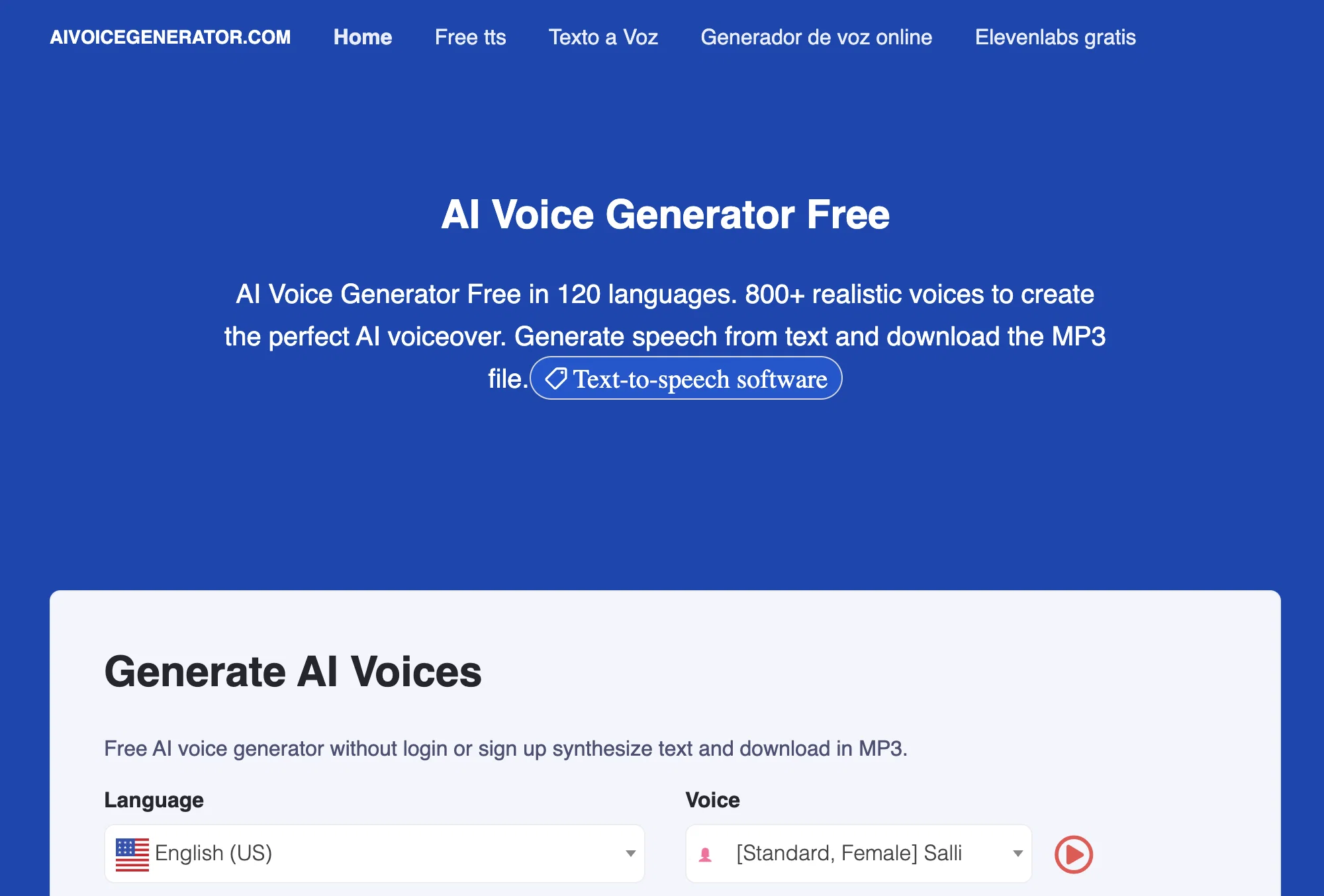 AI Voice Generator Freev2.1 screenshot
